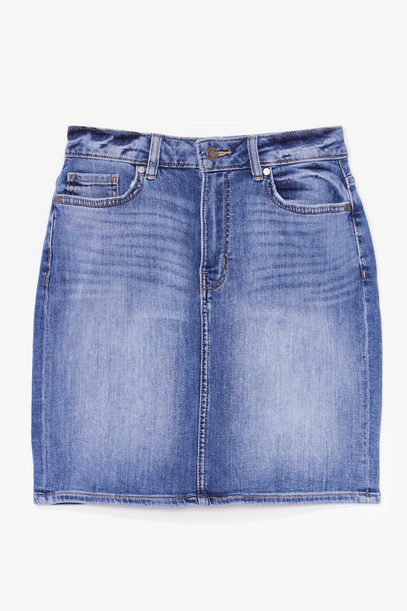 denim skirt night out