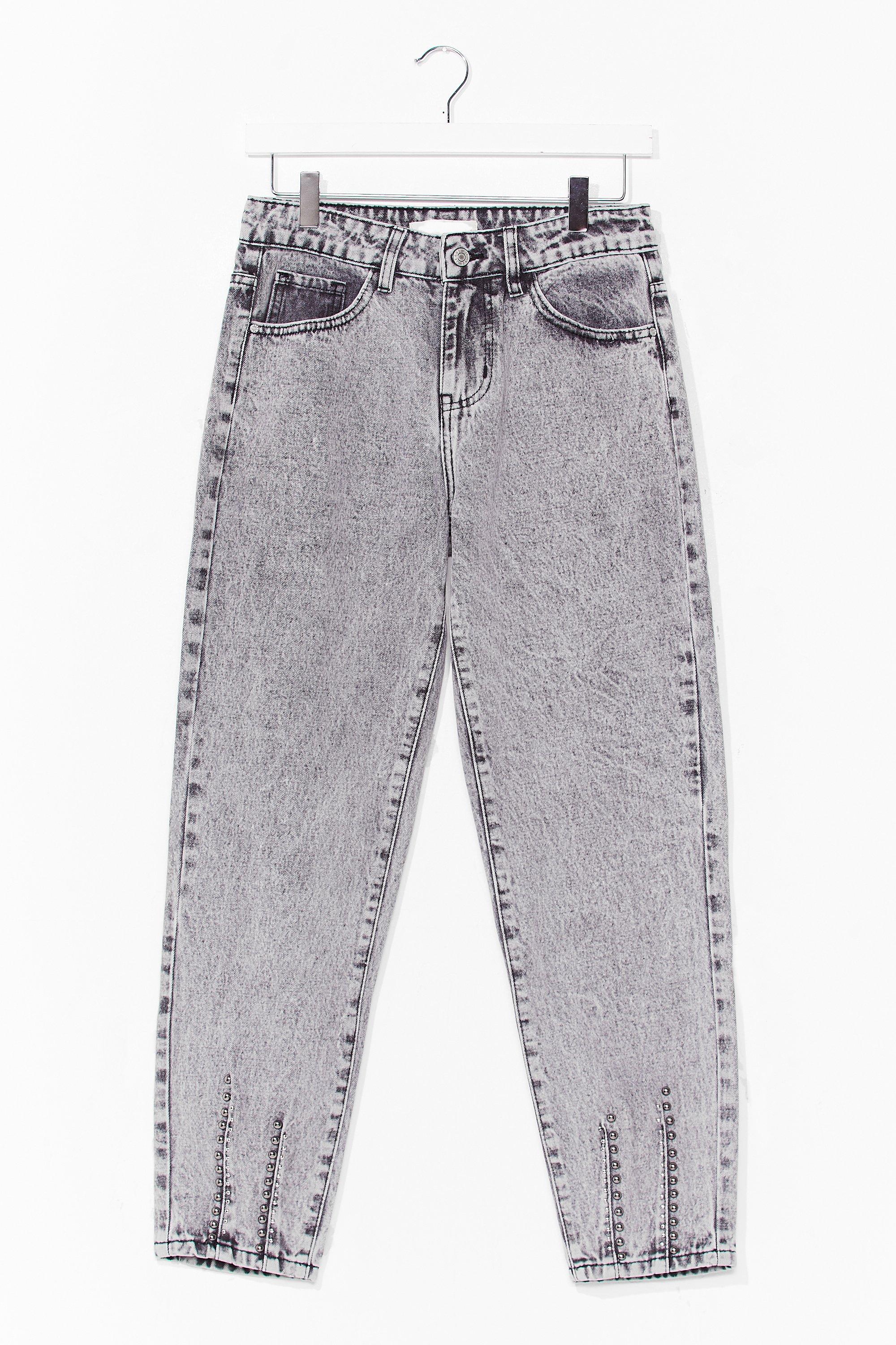 grey wash denim jeans