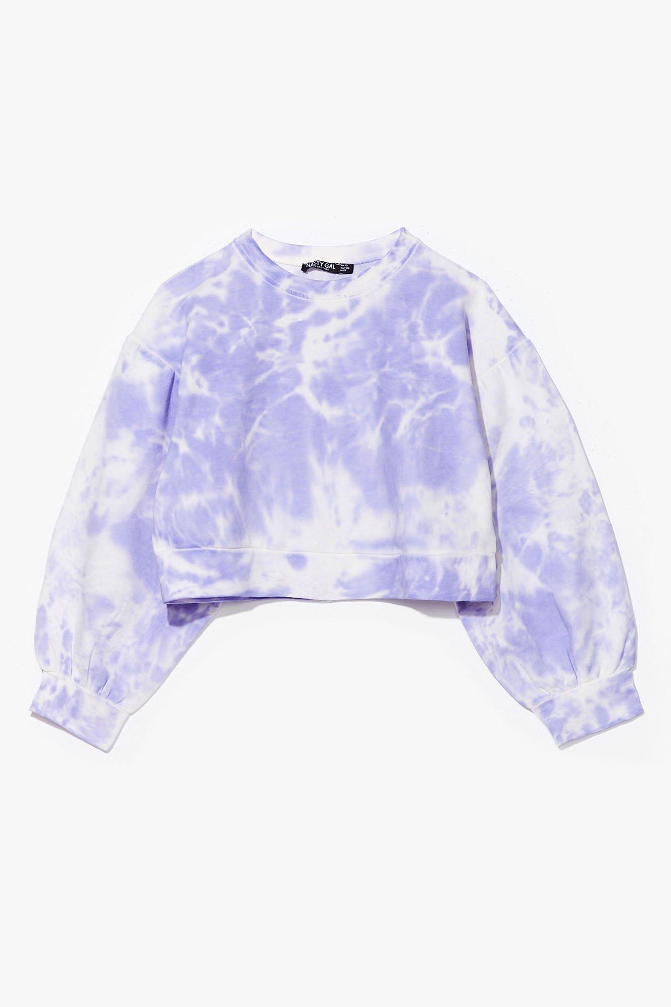 nasty gal tie dye sweatshirt