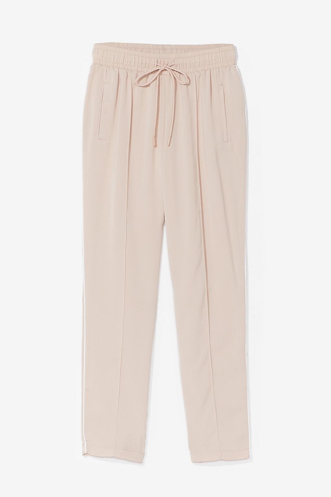 Beige Maybe Tomorrow High-Waisted Jogger Trousers image number 1