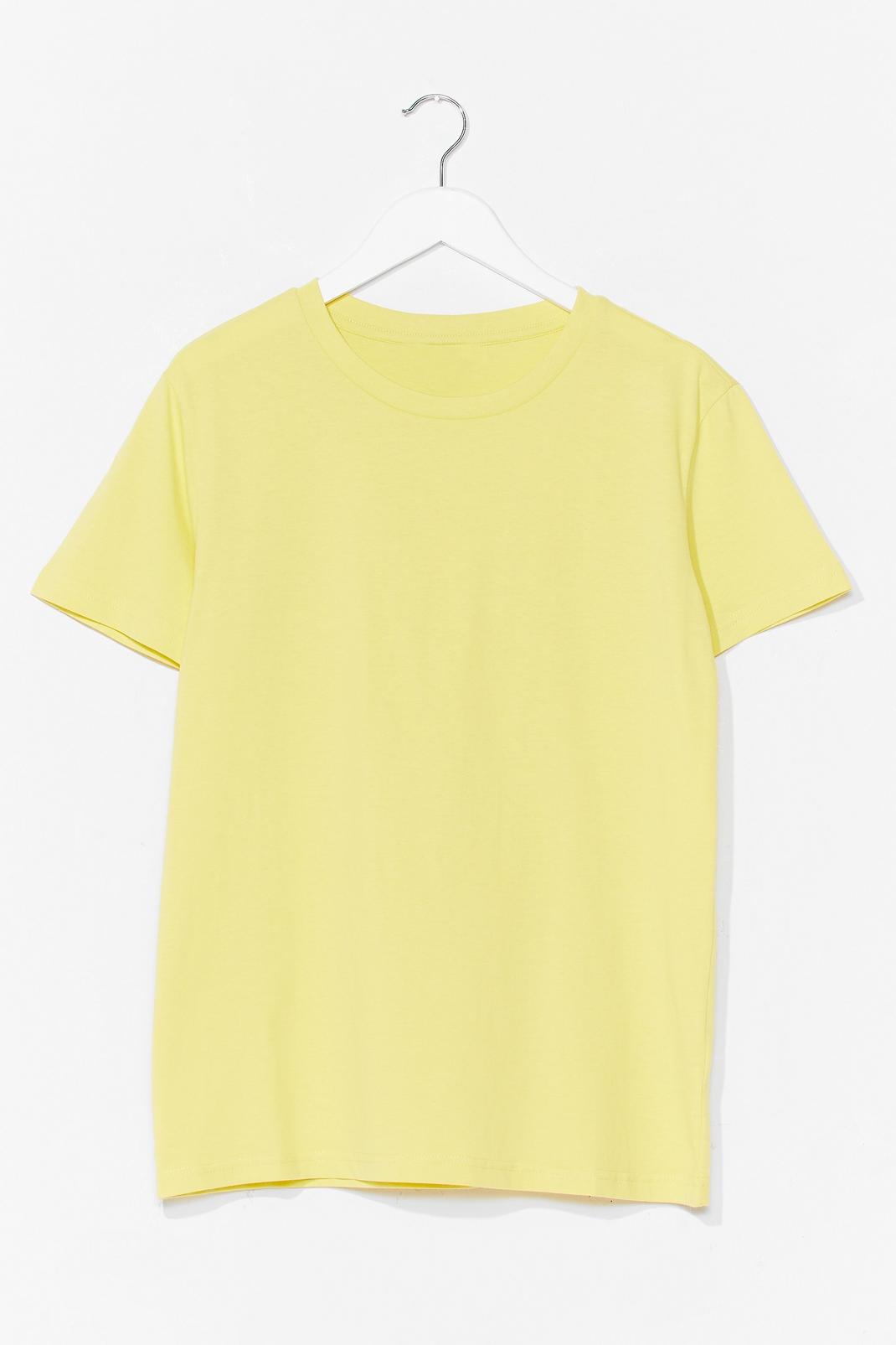 T-shirt basique en coton , Lemon image number 1