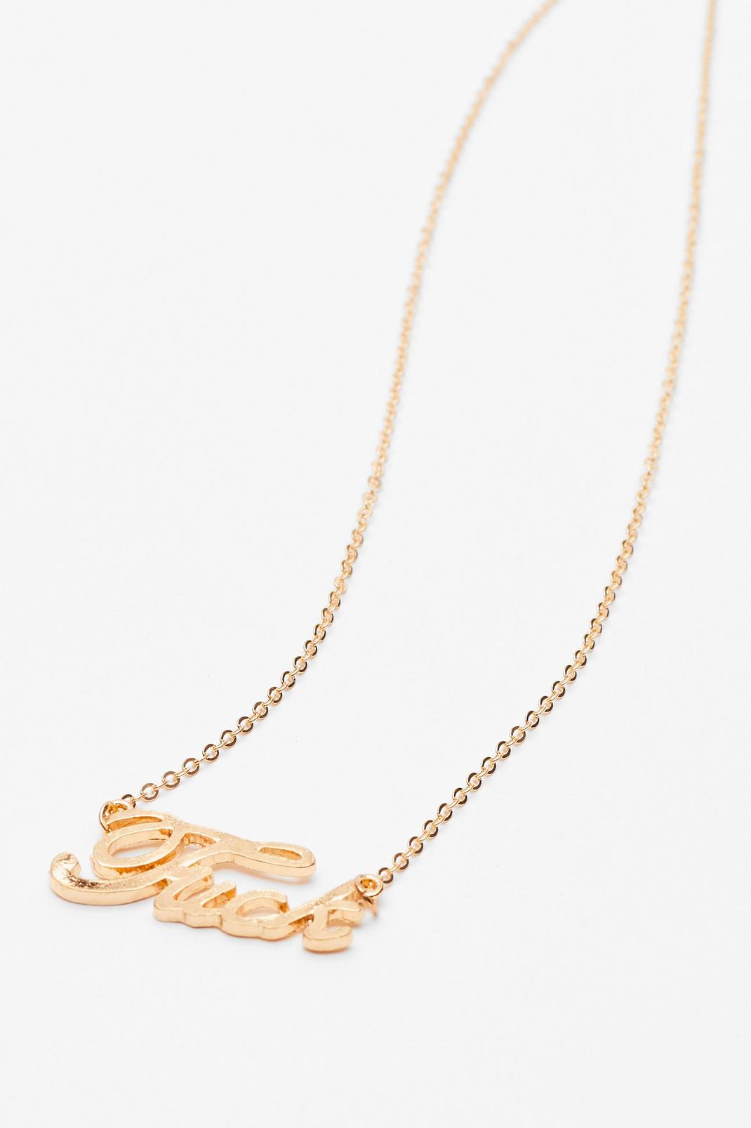 Fuck Italic Necklace image number 1