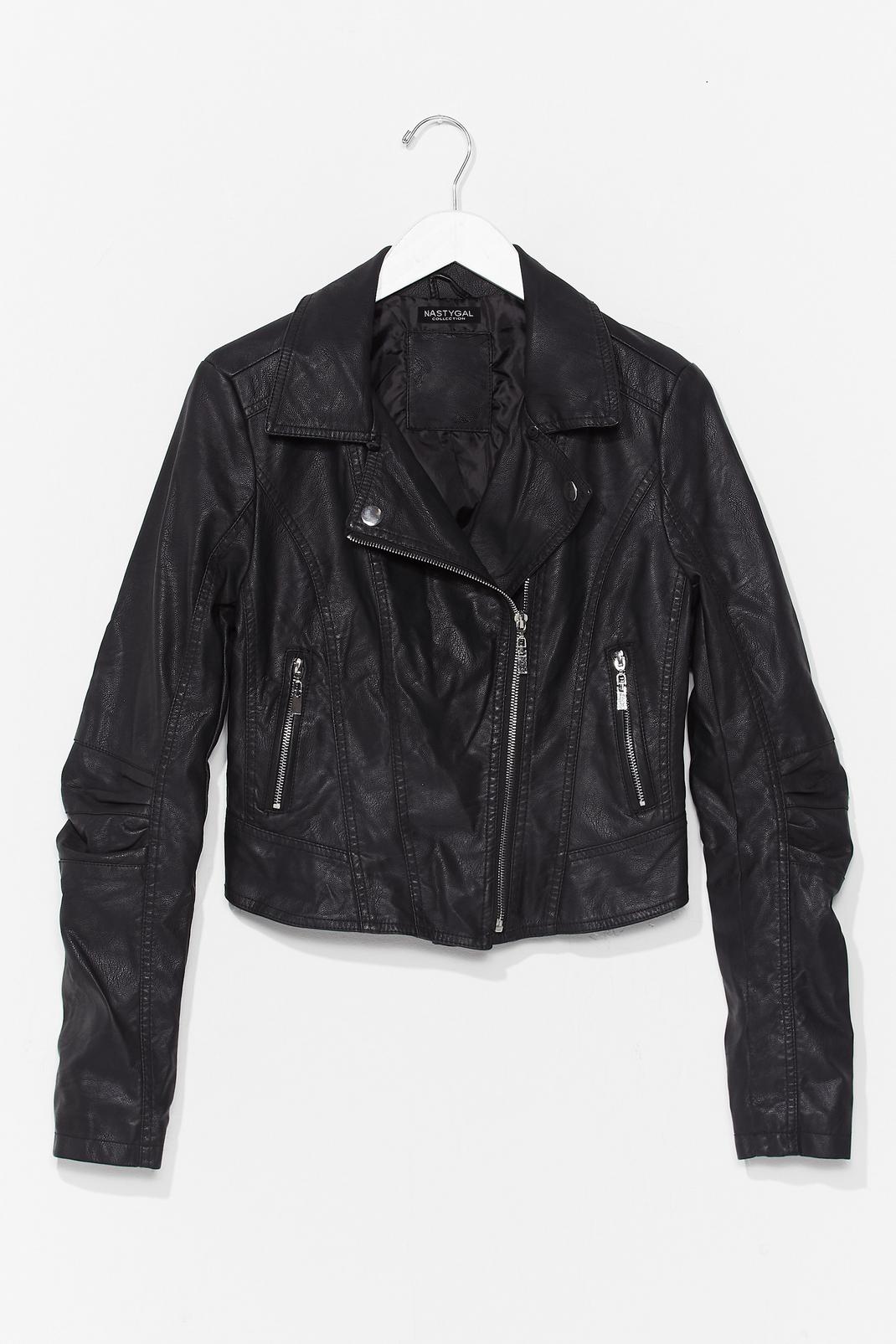 We Bike It Like That Faux Leather Jacket image number 1
