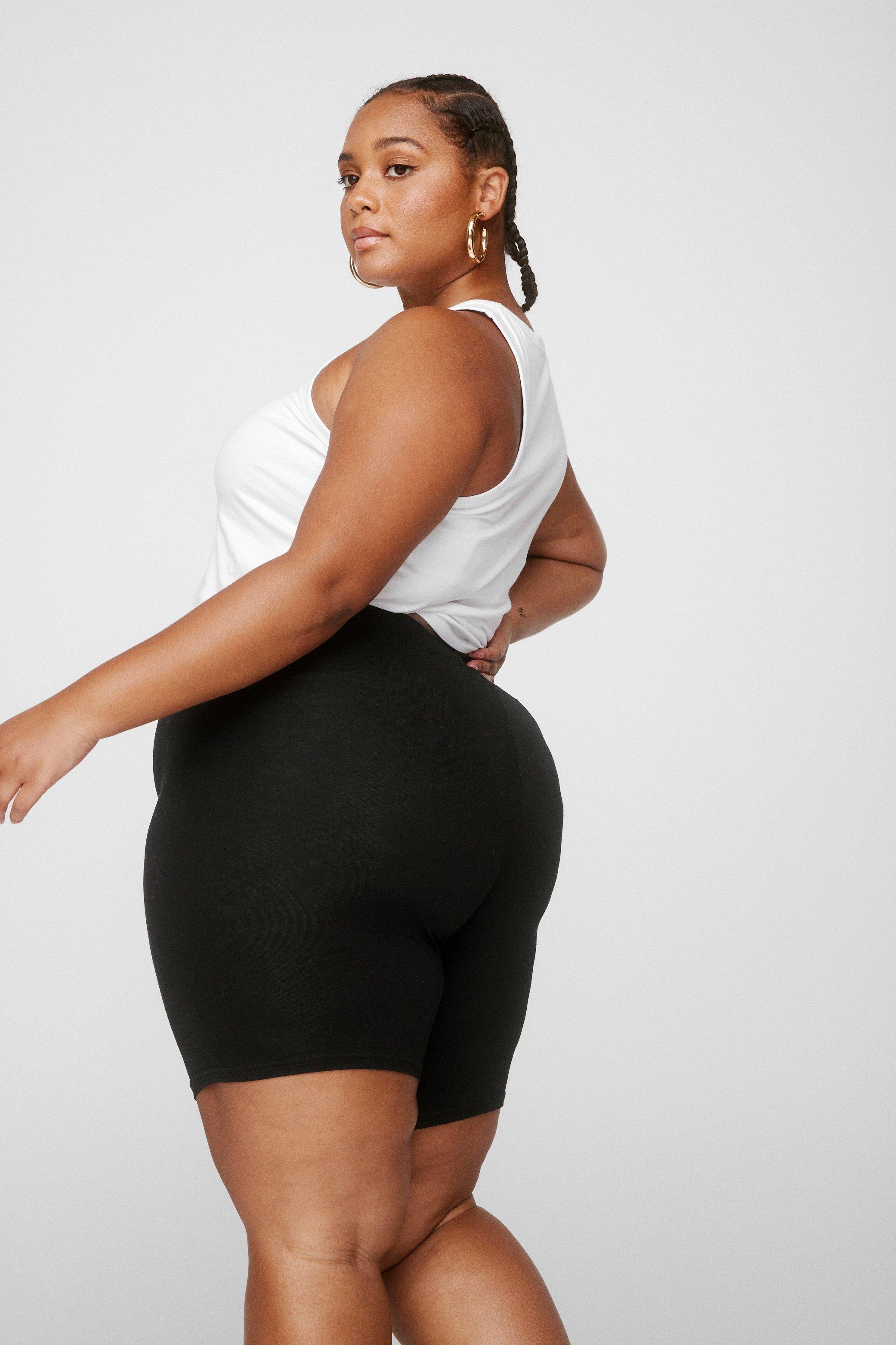 Plus Size Thick Longline Cycling Shorts