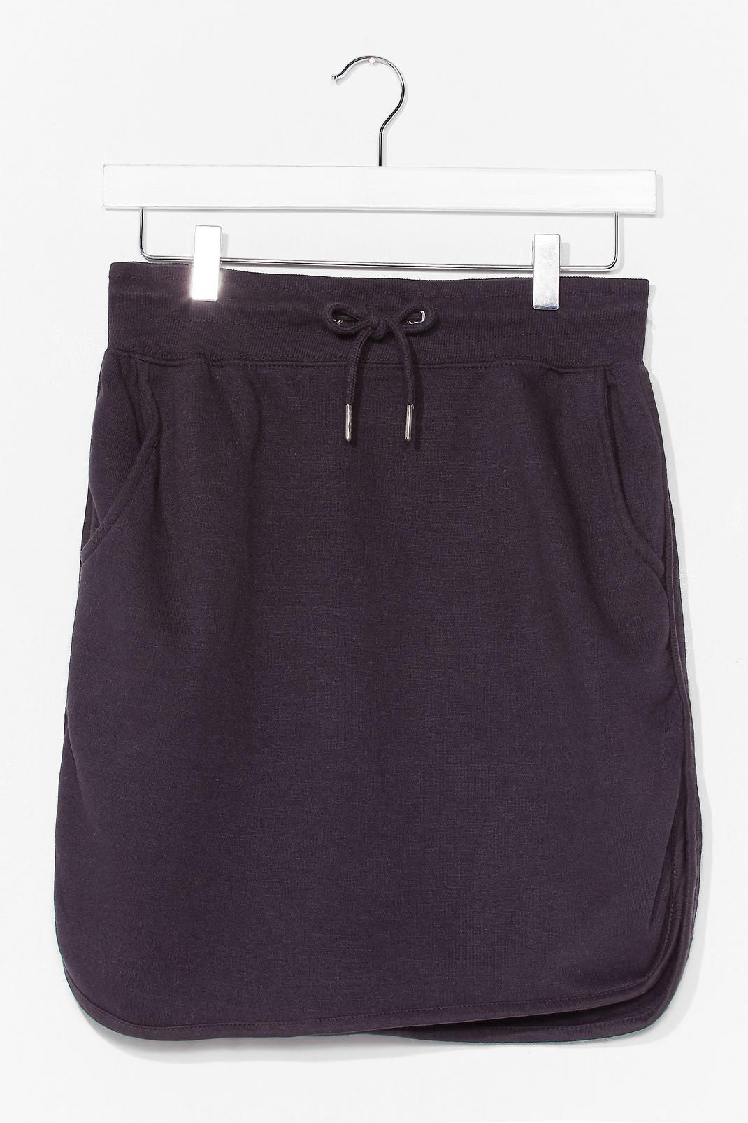 casual loopback mini skirt image number 1