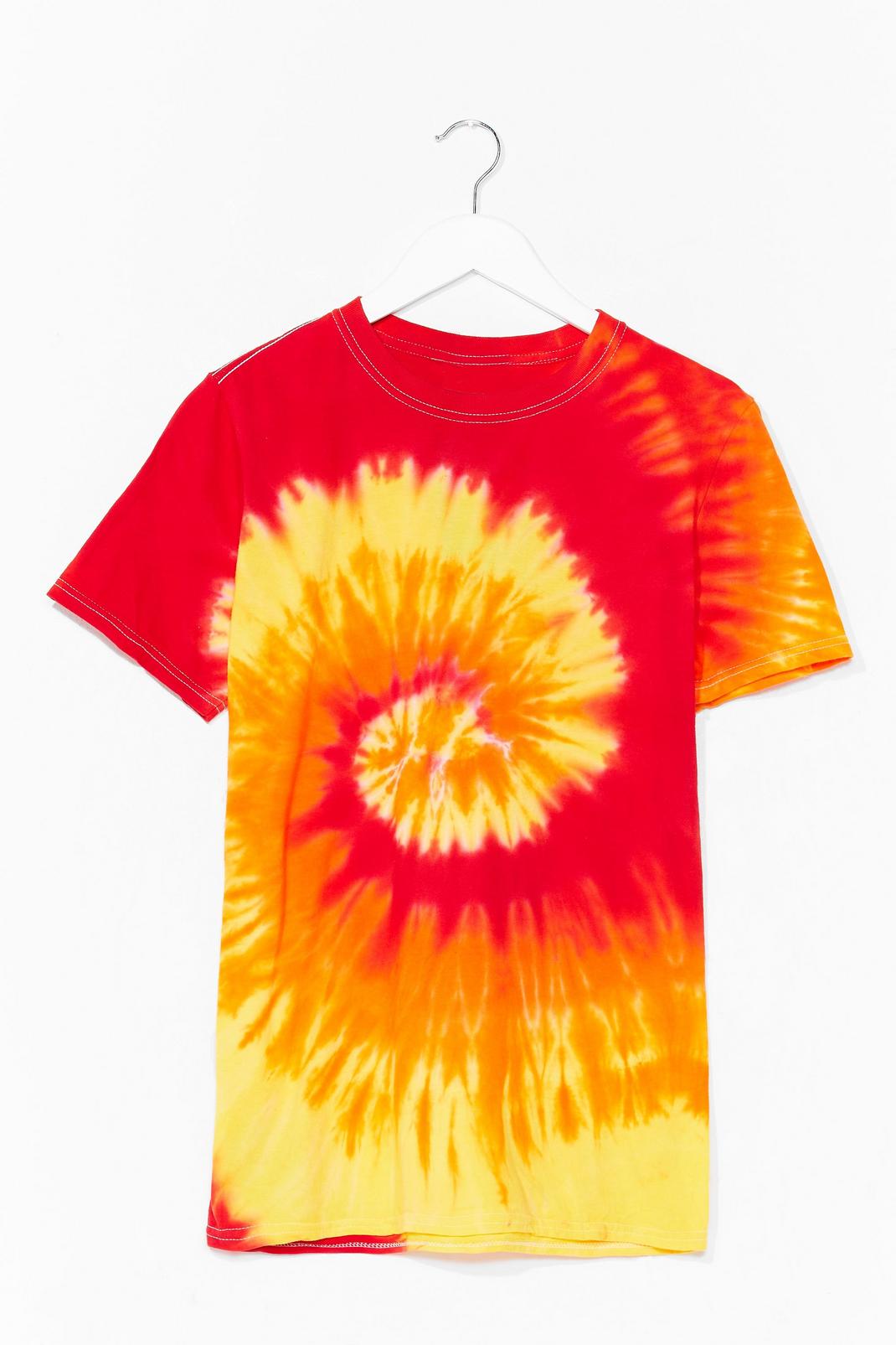 T-shirt oversize effet tie-dye Plan de bataille-dye image number 1