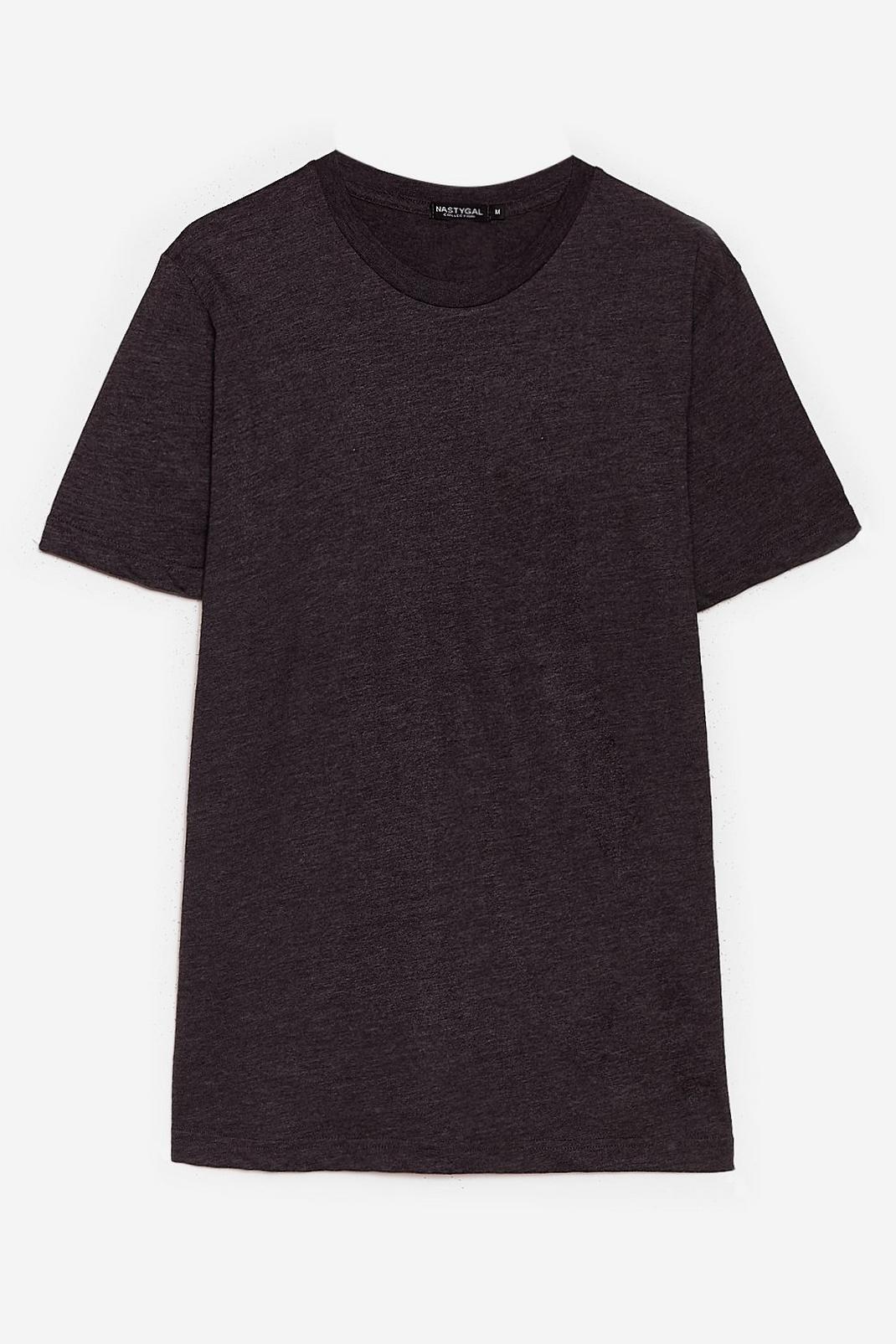 Charcoal Let's Start with the Basics Longline Tee image number 1