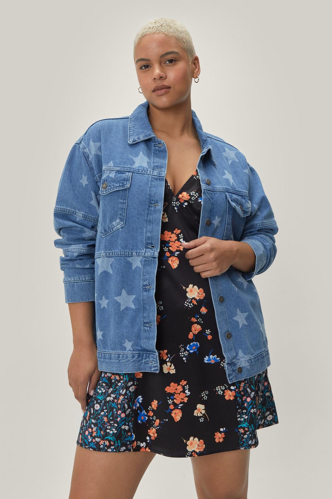 Blue Baby You're a Star Plus Denim Jacket image number 1