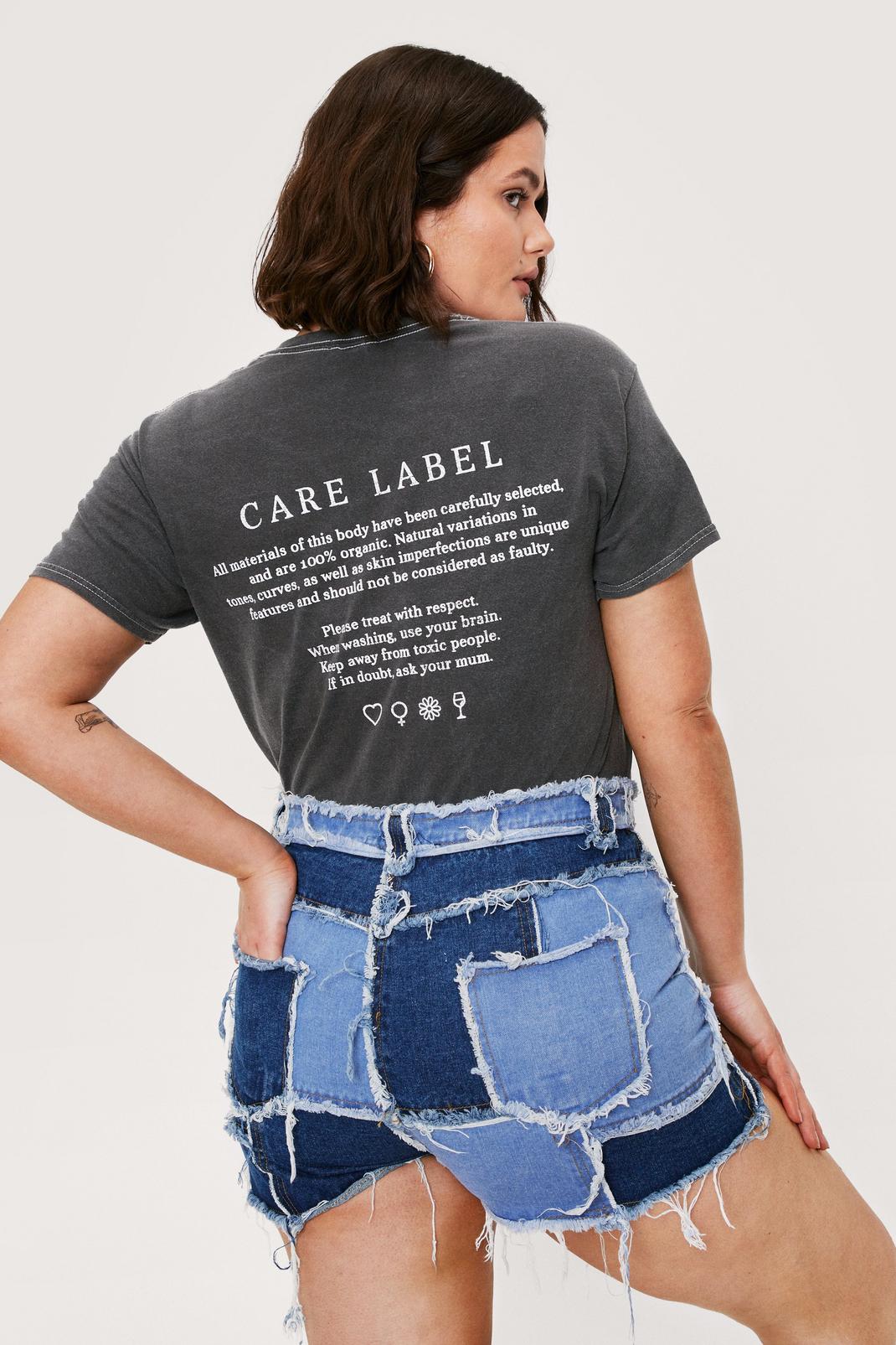 T-shirt à impressions au dos Care Label, Grey image number 1