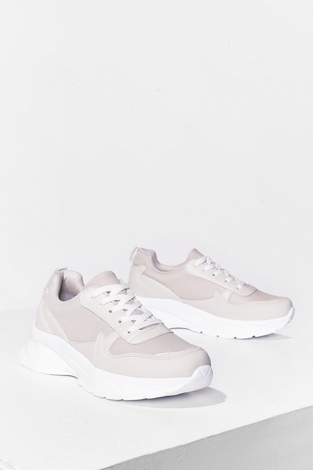 Chunky Sole Runner Style Trainers image number 1