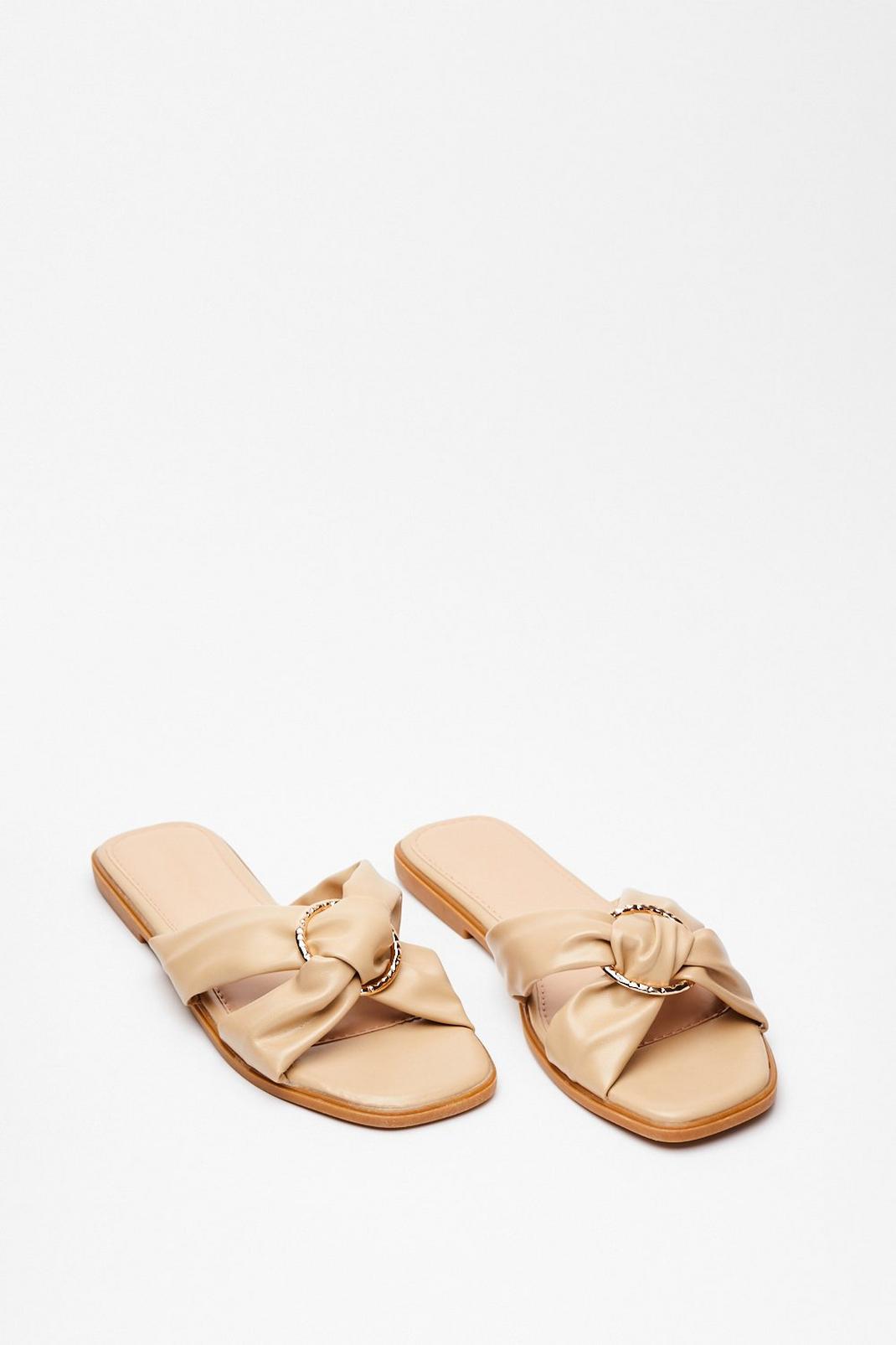 We're Going in Circles Criss Cross Flat Sandals image number 1