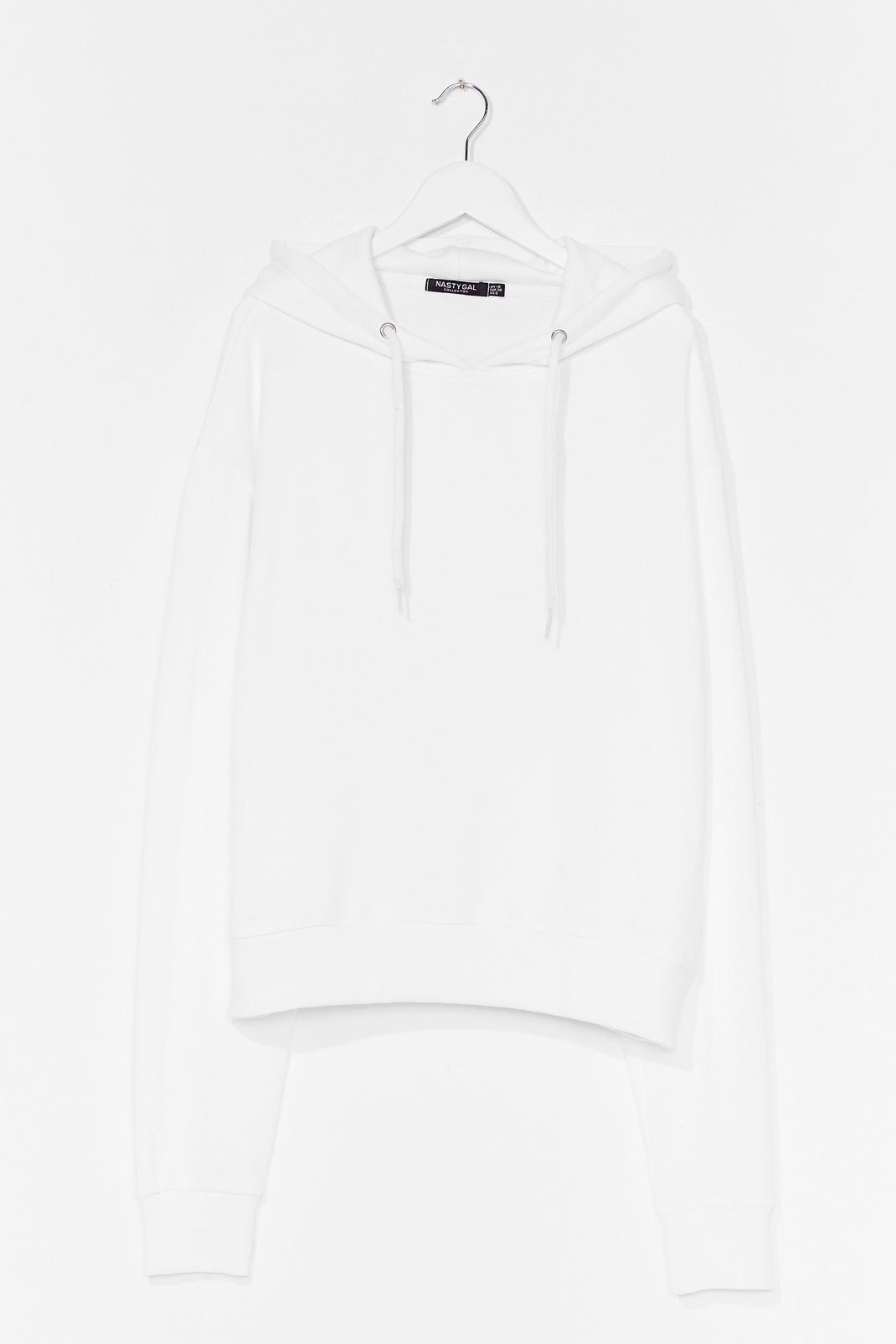 White Take Your Pick Oversized Lounge Hoodie image number 1