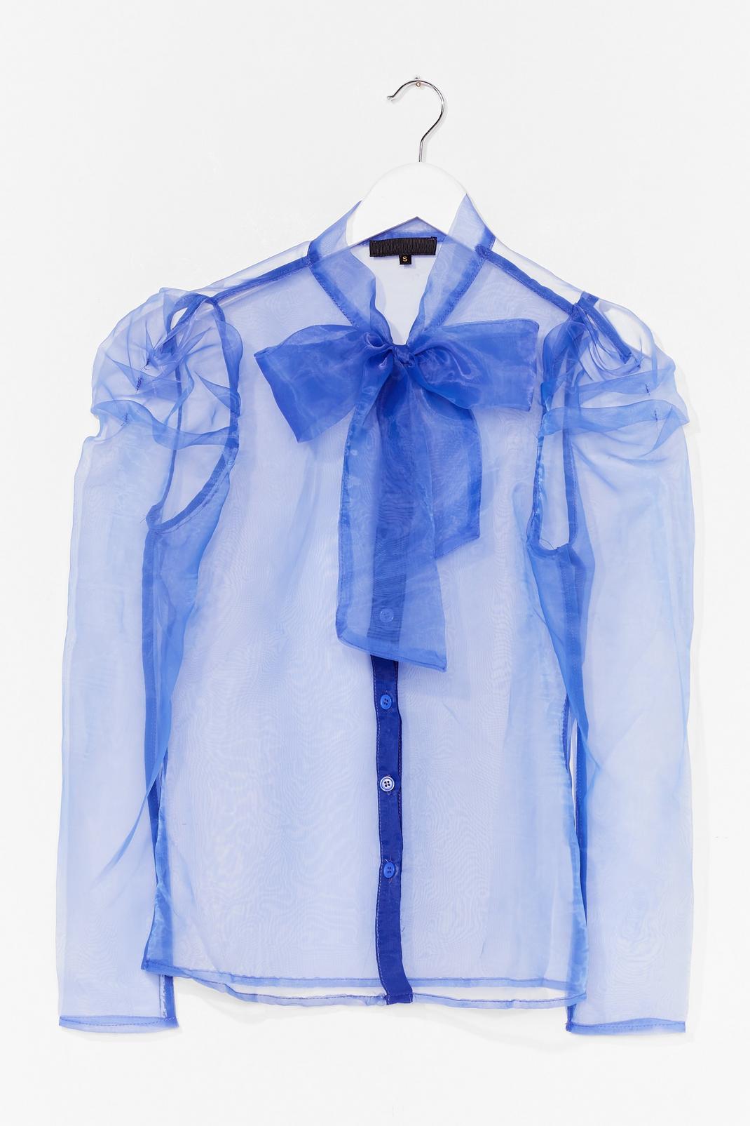 Bow 'Em How It's Done Organza Blouse image number 1