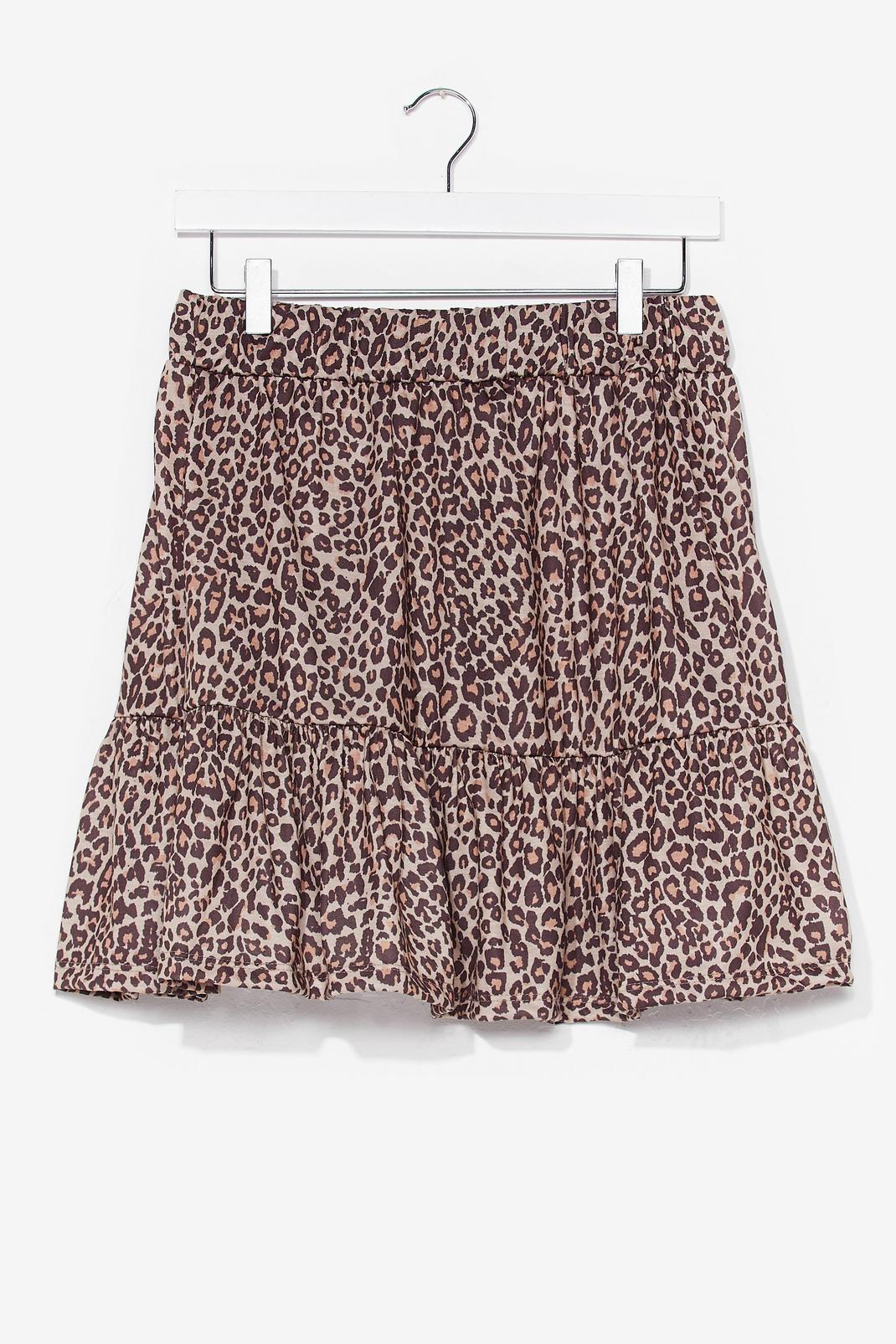 A Real Natural Leopard Mini Skirt image number 1