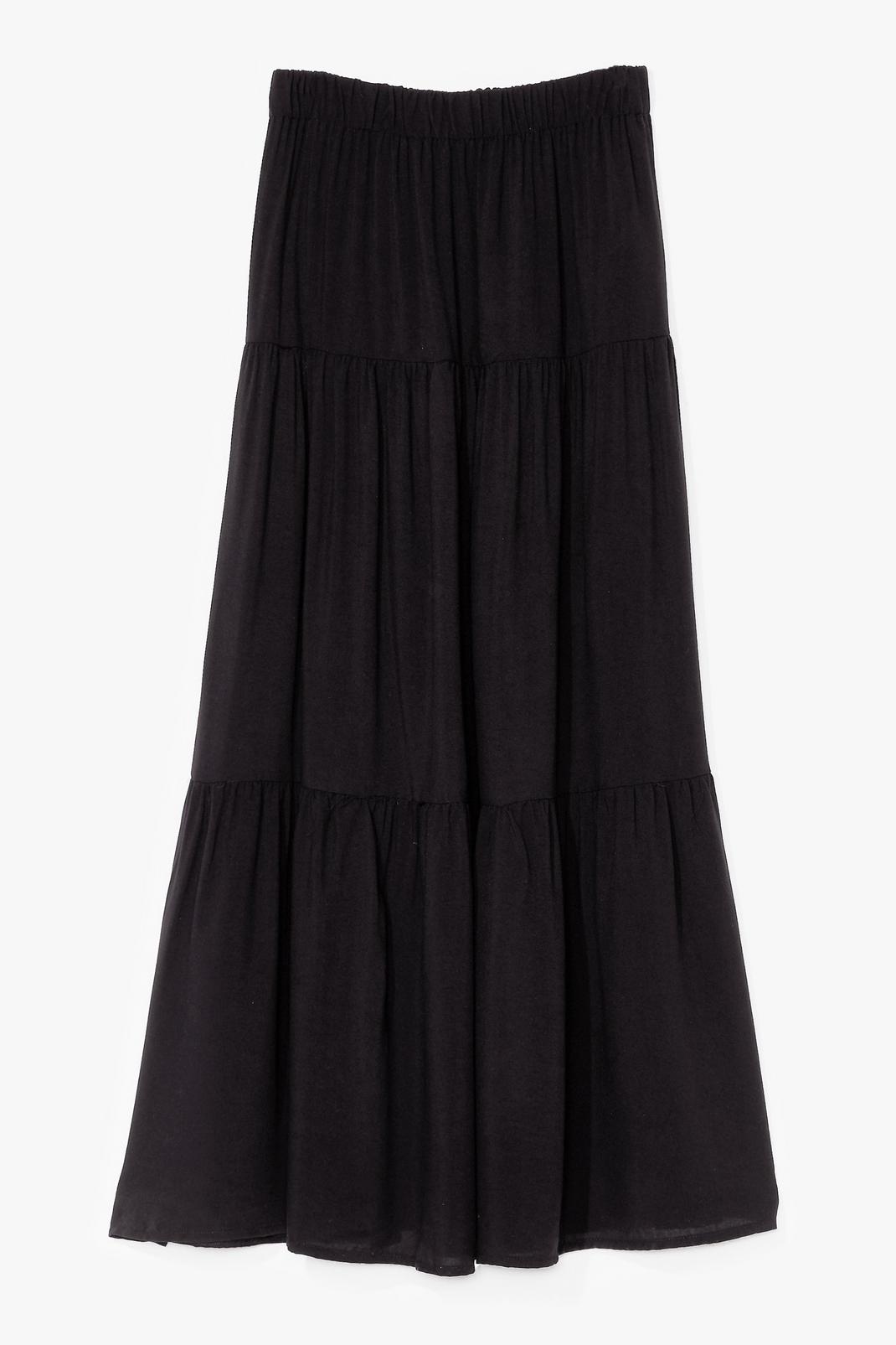 Tier It Up High-Waisted Maxi Skirt image number 1