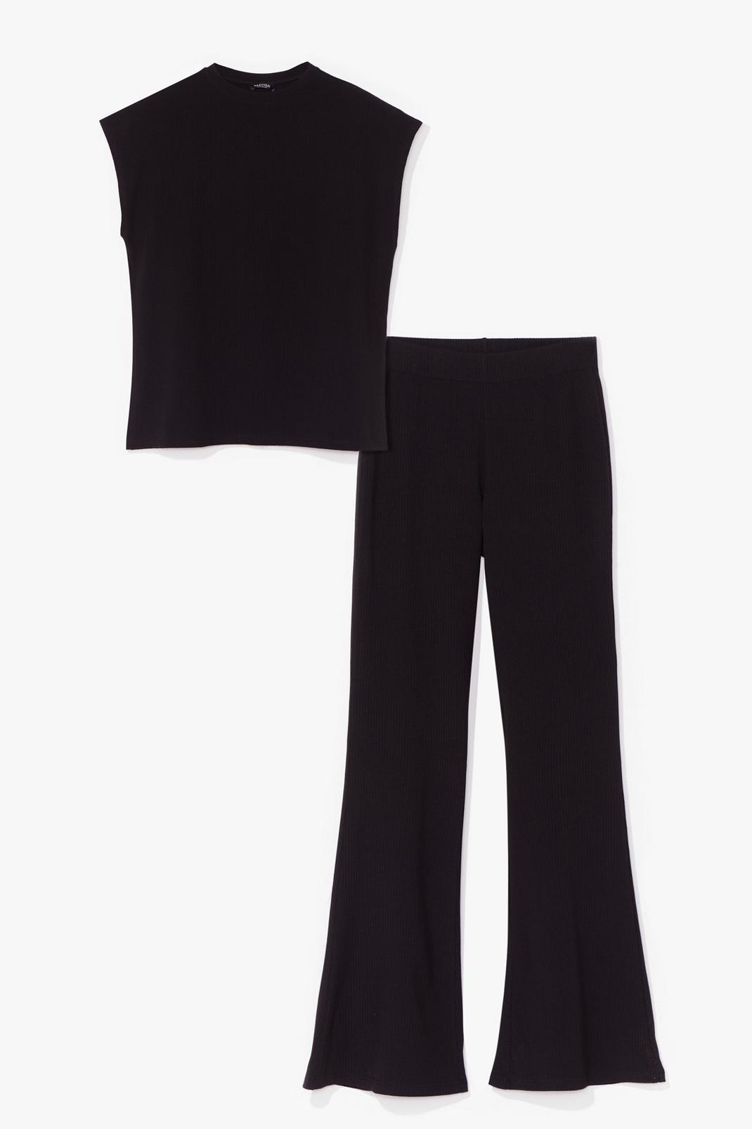 Time to Team Up Top and Flare Trousers Set image number 1