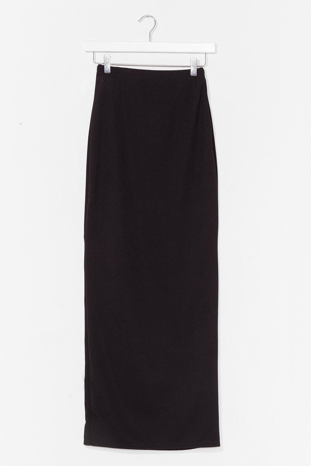 Black For Everything and Anything Jersey Maxi Skirt image number 1