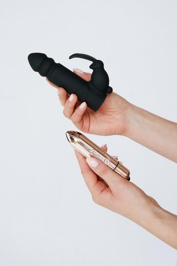 Dual Use Rabbit Vibrator Sex Toy black