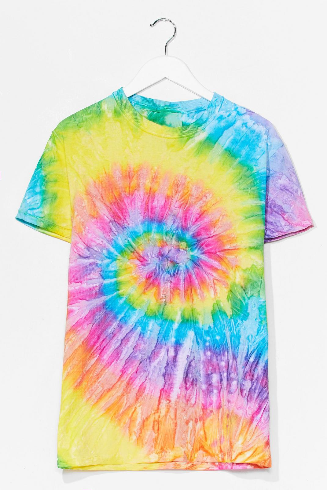 Blurred Lines Tie Dye Relaxed Tee image number 1