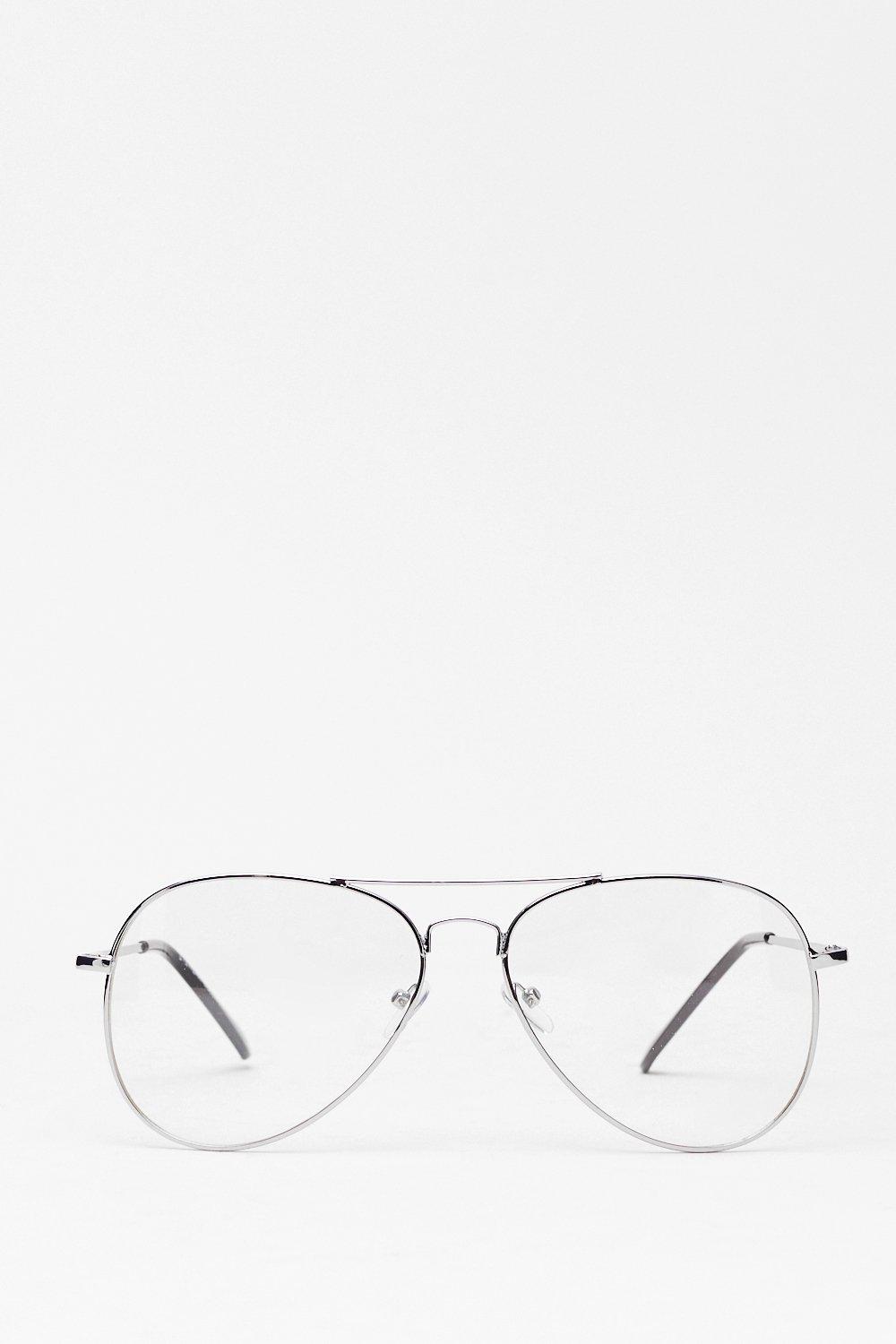 clear aviator glasses