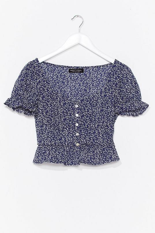 Sew You Floral Button-Down Blouse | Nasty Gal