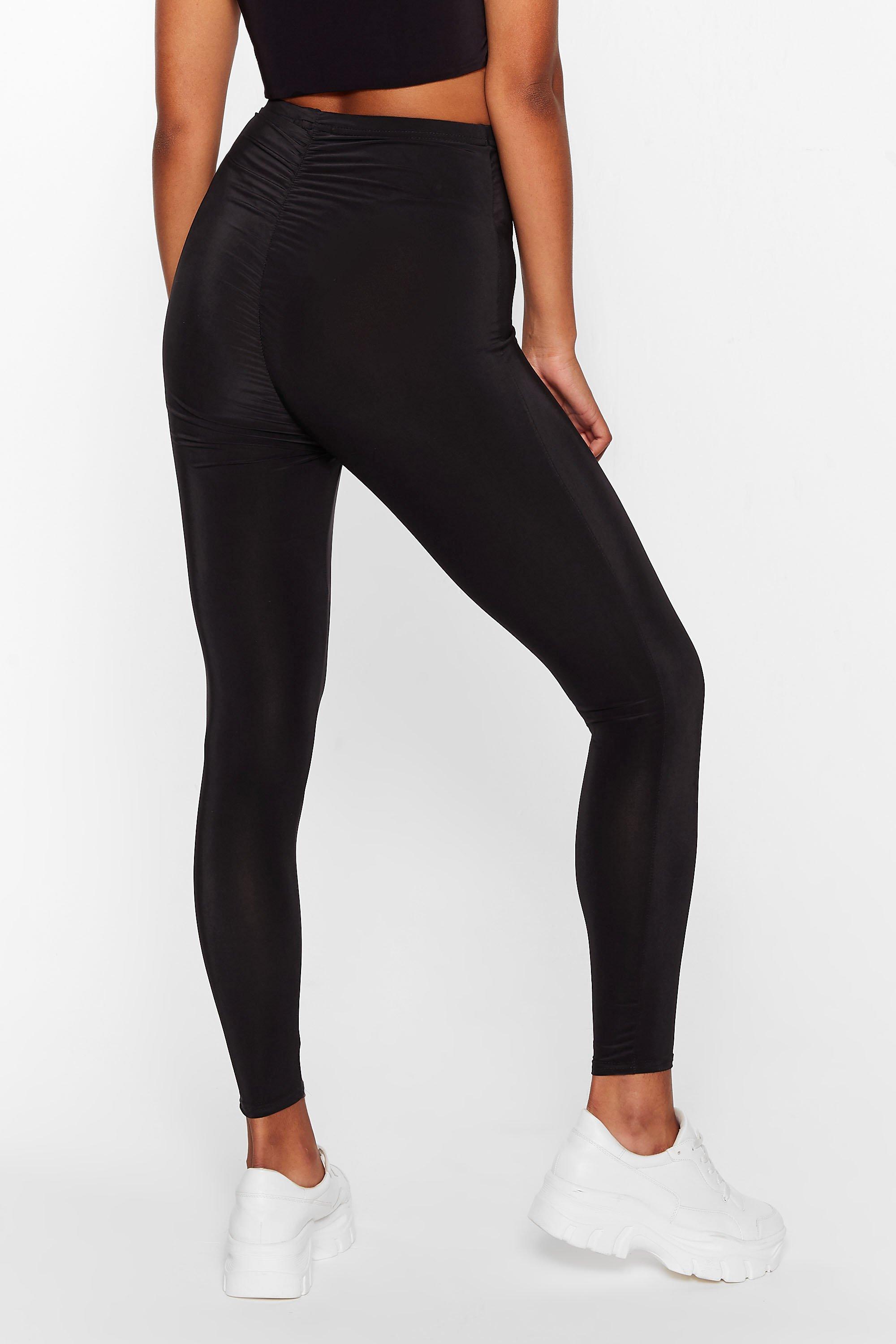 workout leggings with ruching