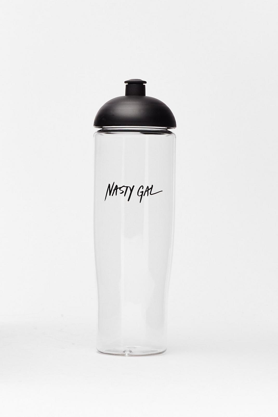 Clear Stay Hydrated Pull-Up Lid Water Bottle image number 1