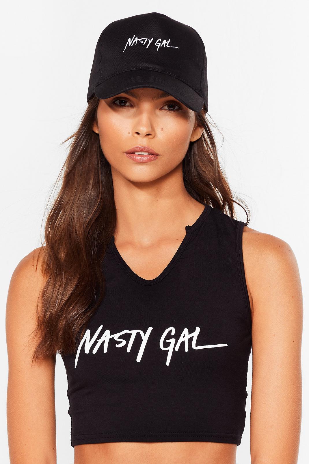 Nasty Gal Embroided Baseball Cap image number 1