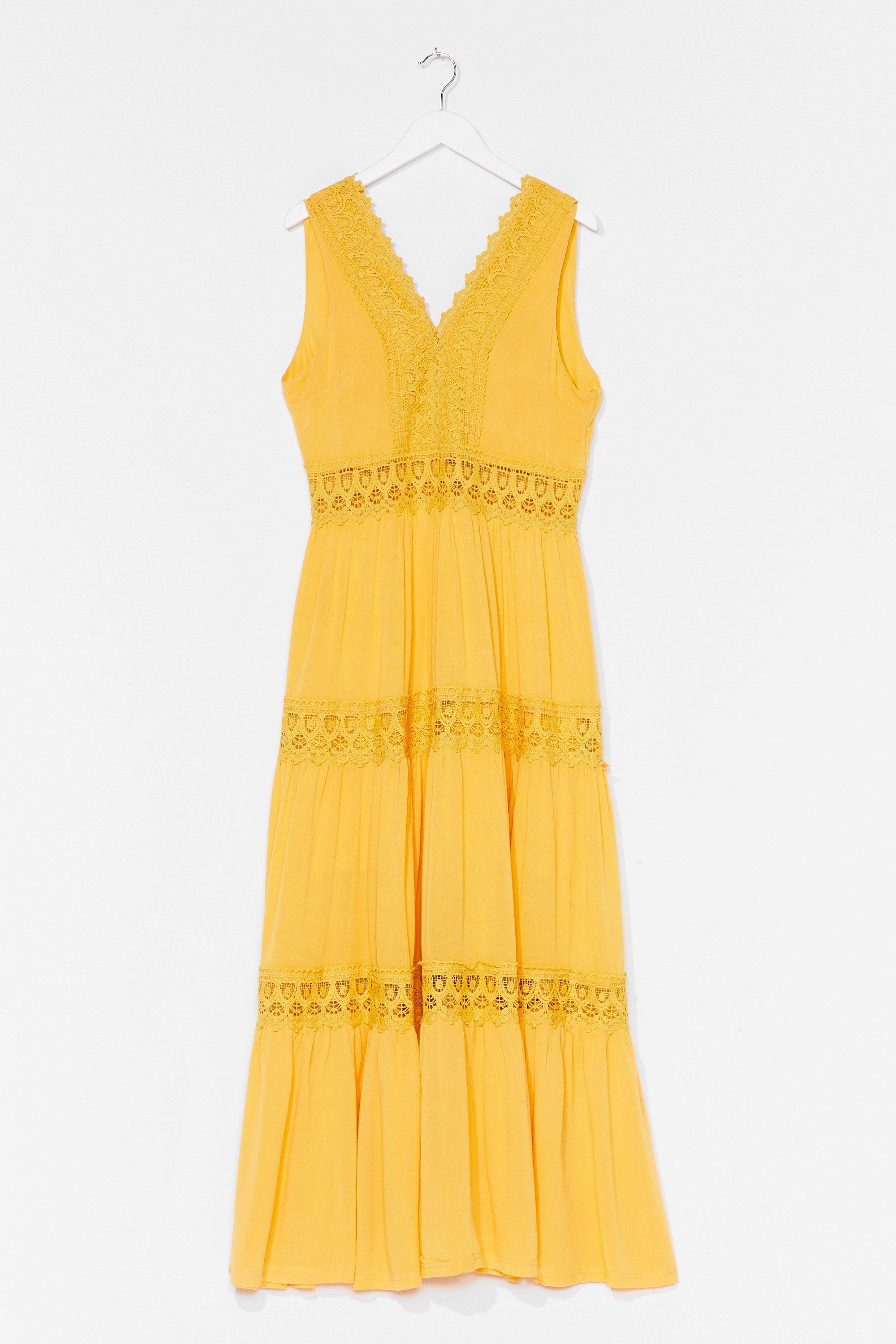 nasty gal yellow dress