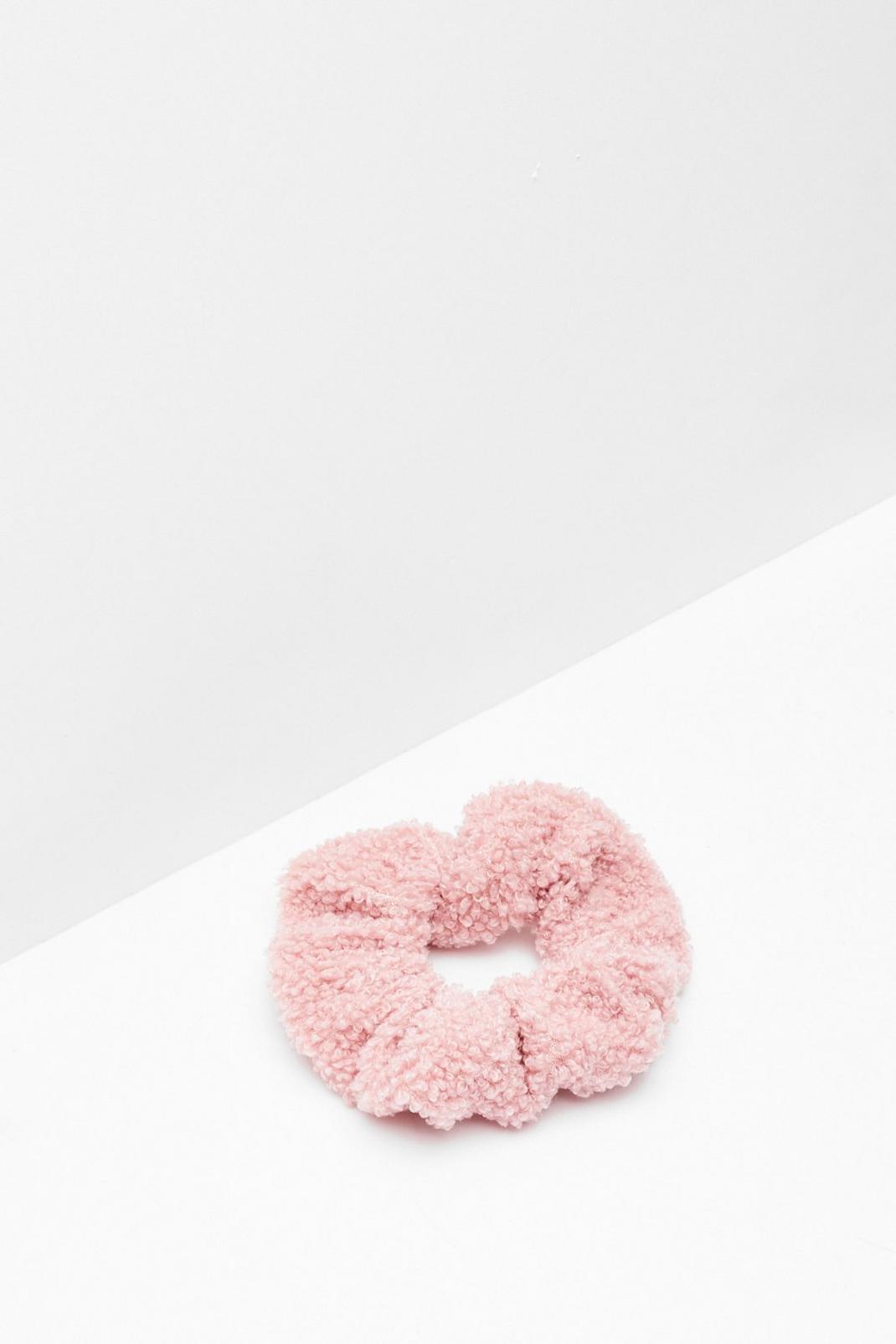 Blush Shearling It Over Scrunchie image number 1