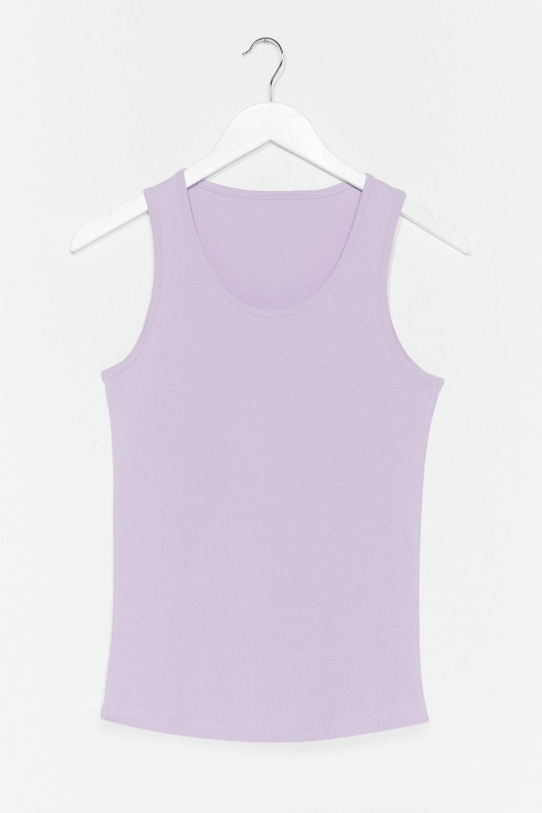Lilac Jersey Scoop Neck Sleeveless Tank image number 1