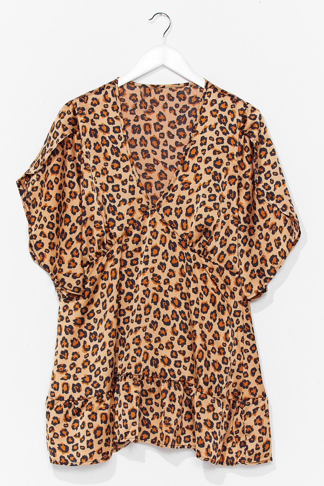 Robe babydoll à imprimé léopard image number 1