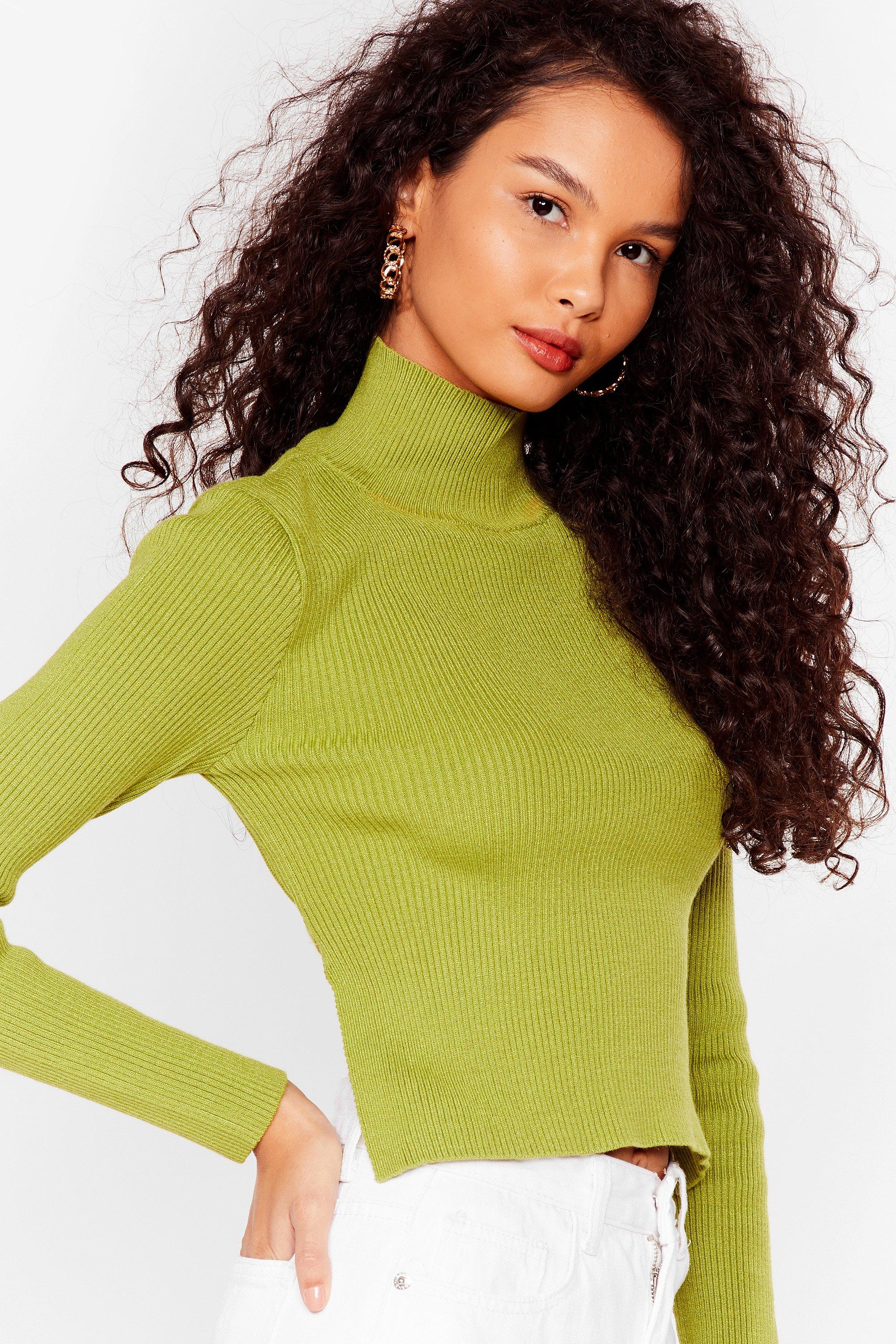 Open Back Knitted newest Turtleneck