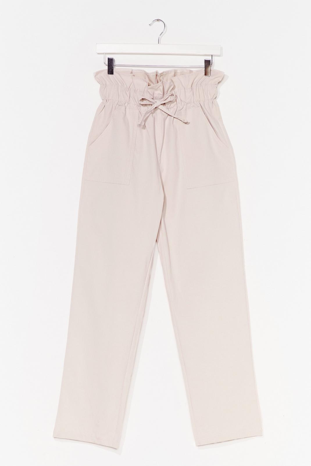 Linen Up Paperbag Tapered Trousers image number 1