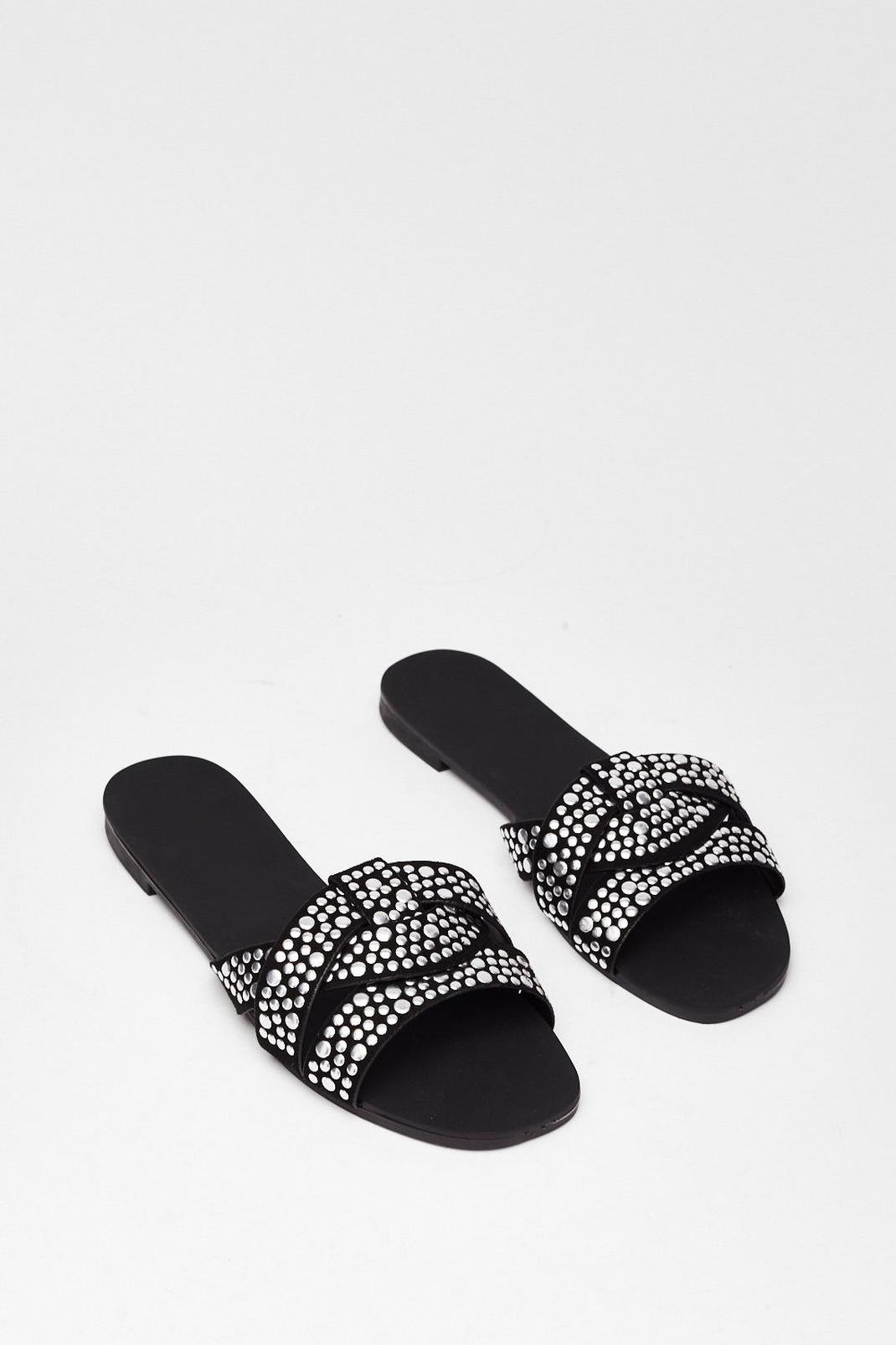 Lookin' Stud Baby Faux Leather Flat Sandals image number 1