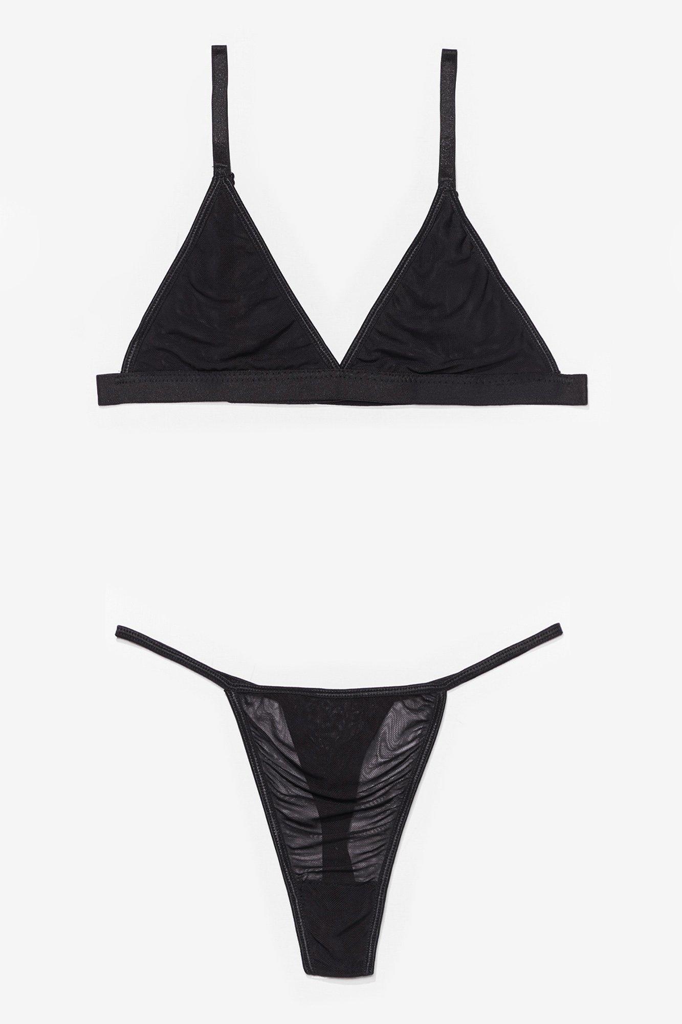 black triangle bralette