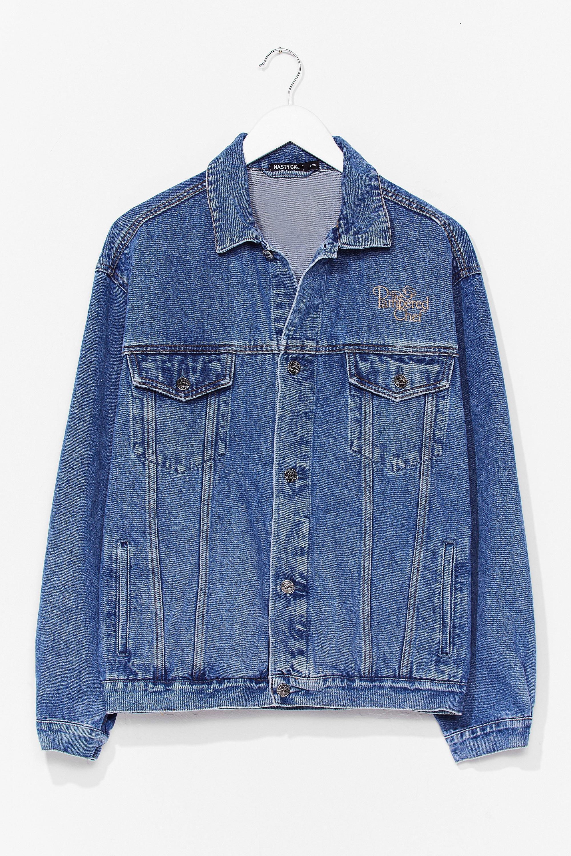 cheap oversized denim jacket