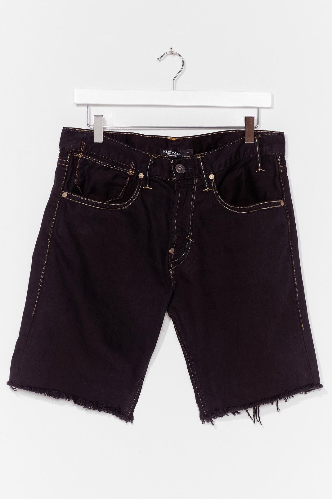 Nasty Gal Vintage - Short en jean avec ourlet effiloché image number 1