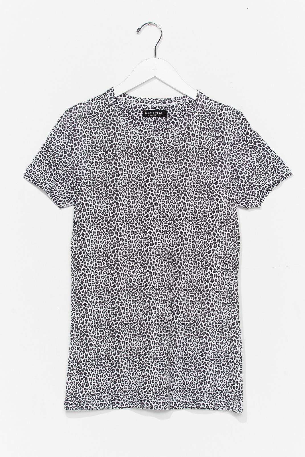 T-shirt ample à imprimé léopard Outfit à l'état sauvage, White image number 1