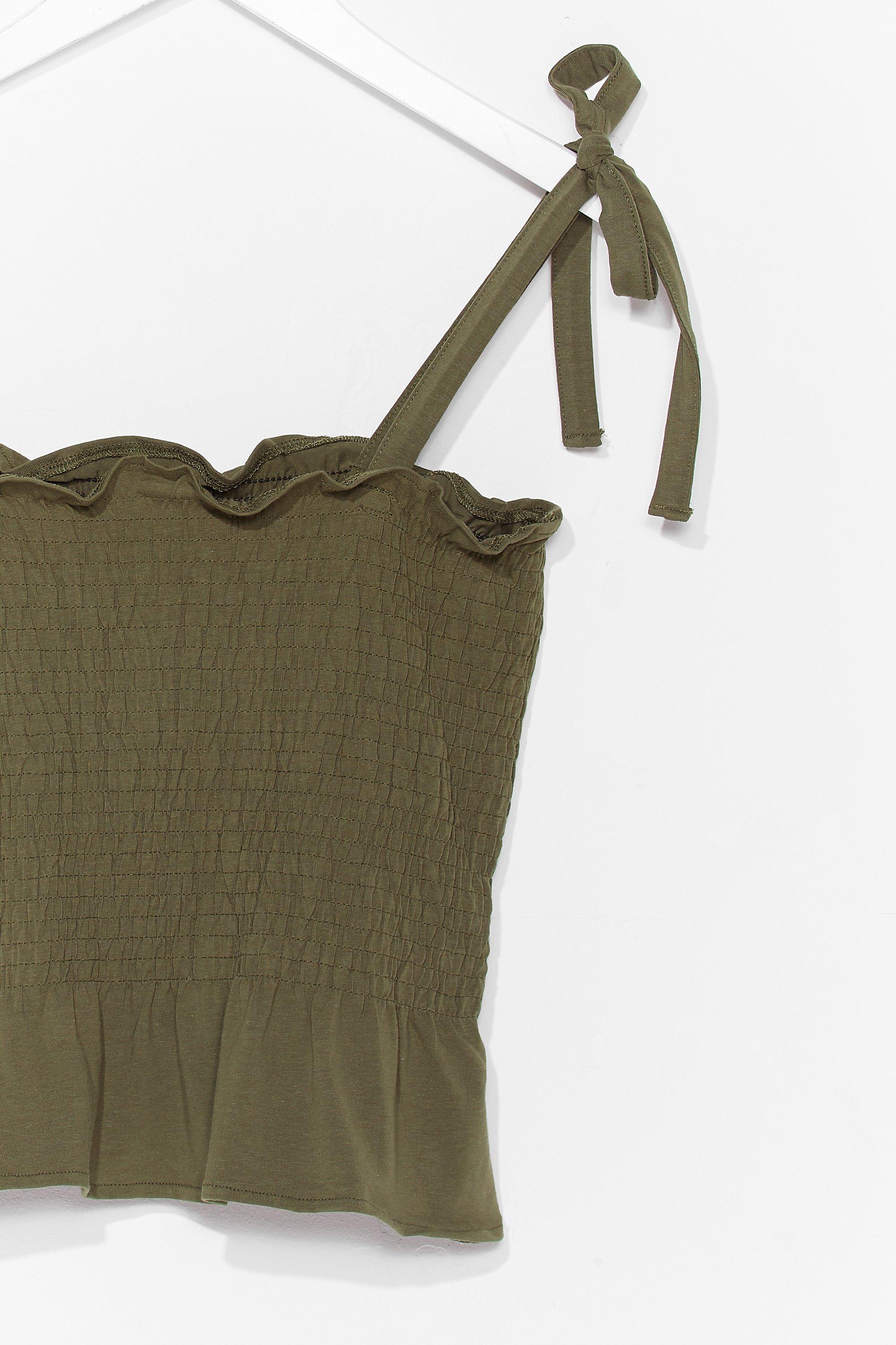 The Tie Strap Solid Cami Top