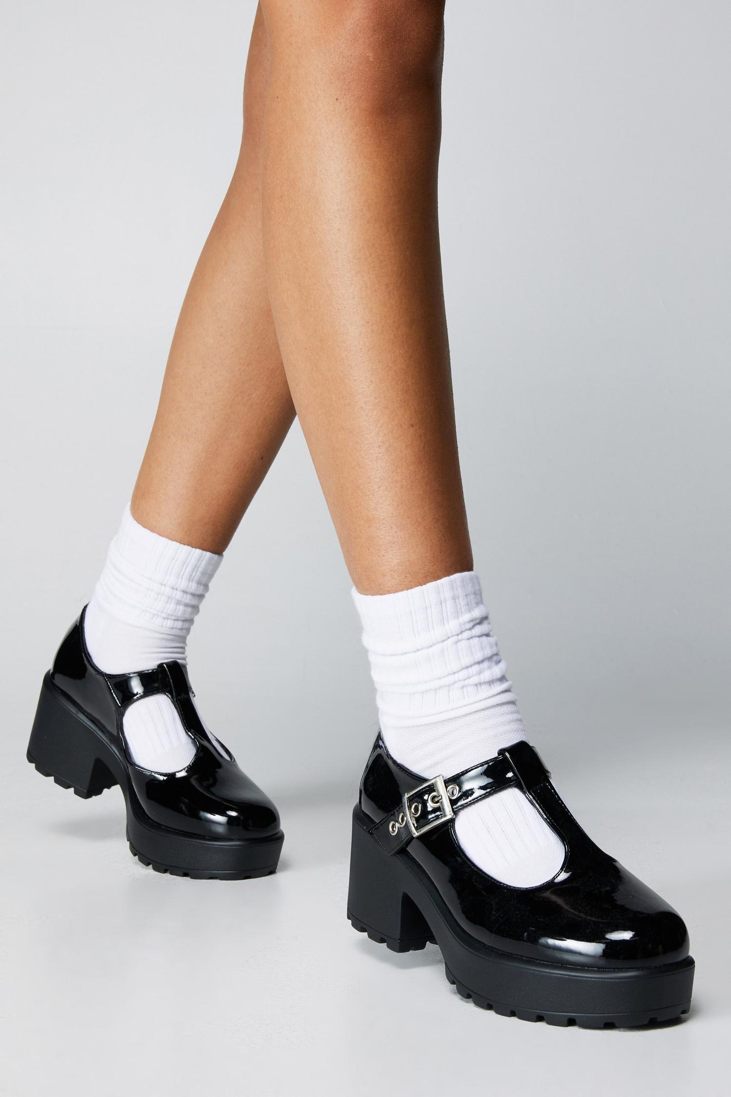 Sweet Mary Jane Patent Chunky T-Bar Shoes | Nasty Gal