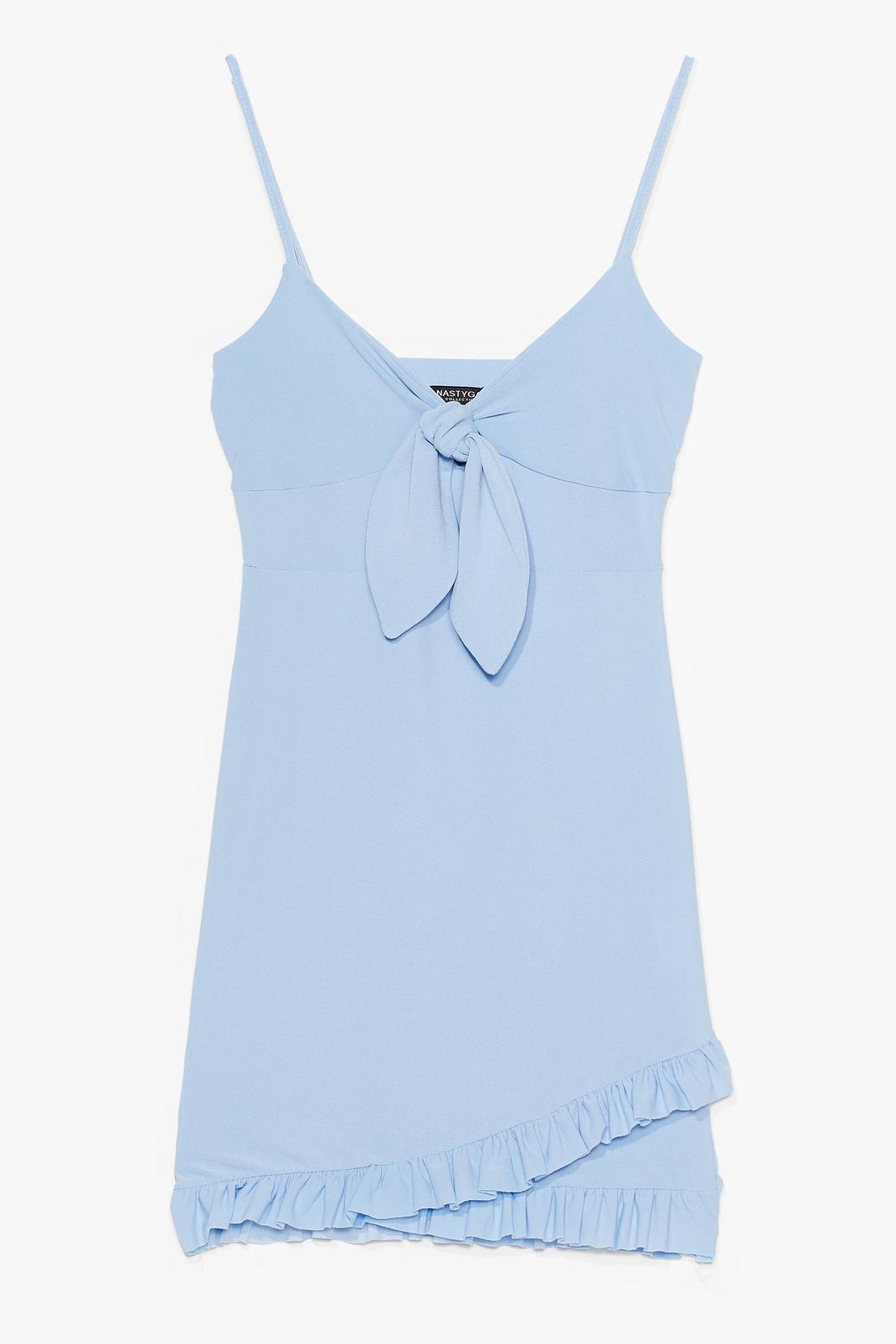 Sky Tie Candy Ruffle Mini Dress image number 1