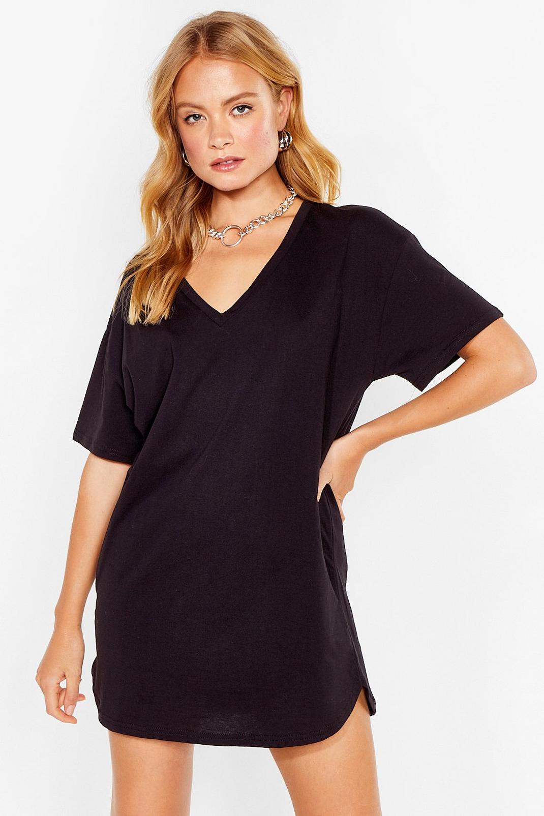 crew neck tee shirt dress