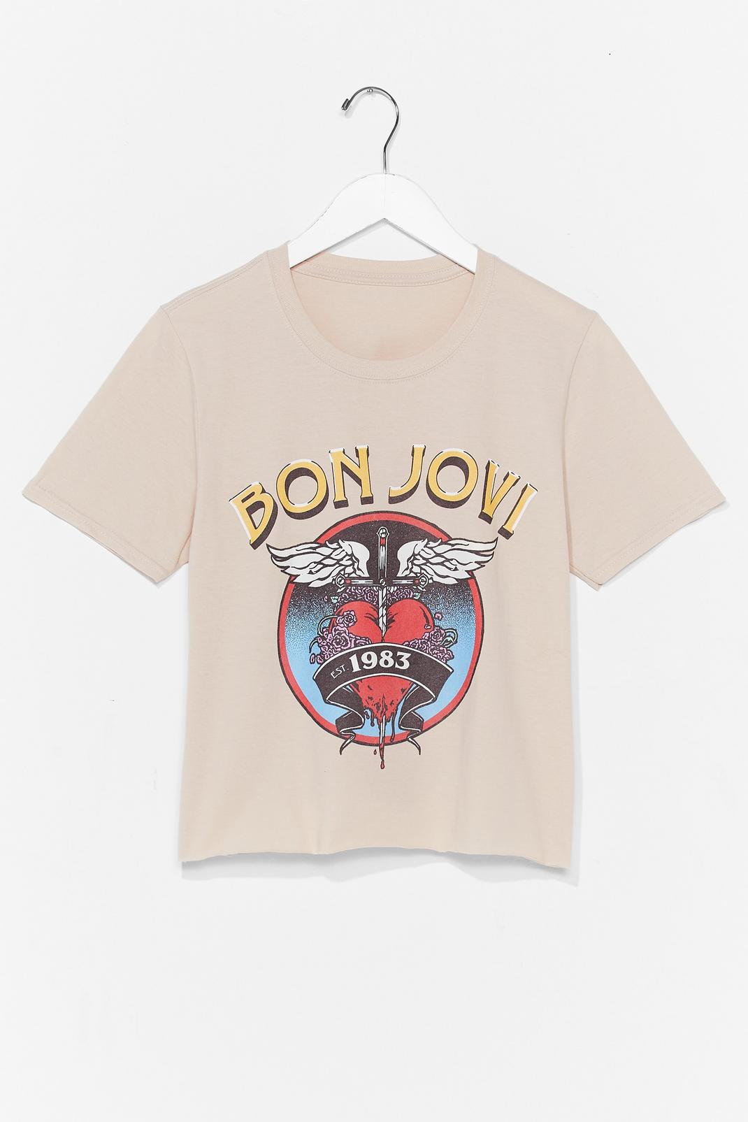 Bon Jovi Cropped Graphic Band Tee image number 1