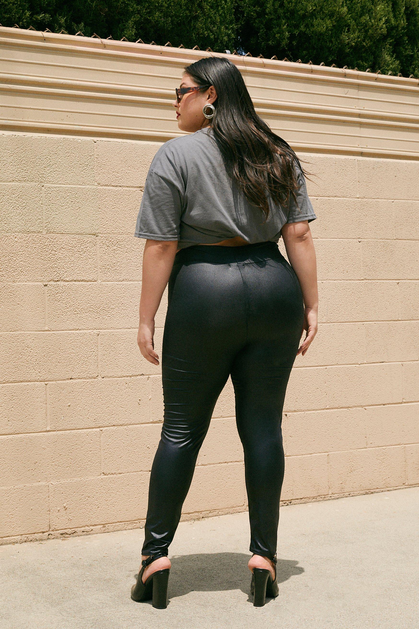 Black shimmer leggings best sale