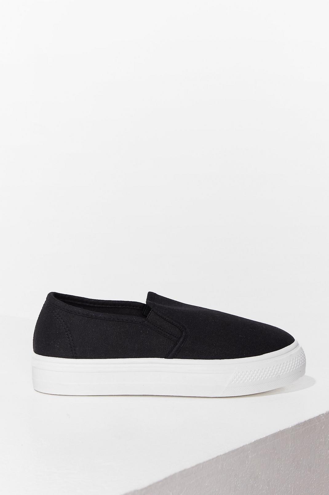 Let It Slip-On Canvas Trainers image number 1