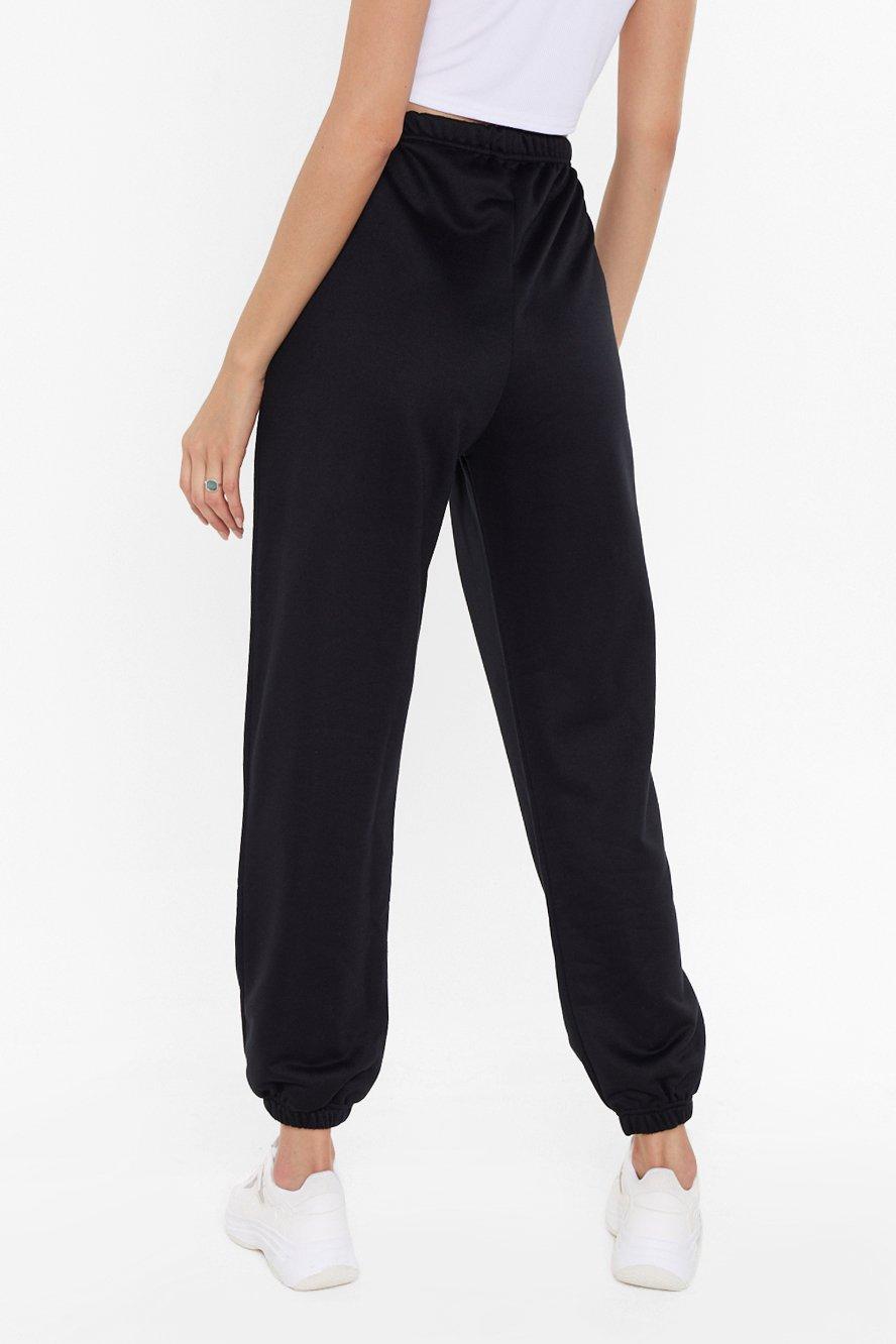 Nasty gal best sale black joggers