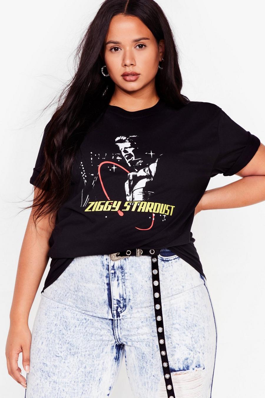 plus size graphic band tees