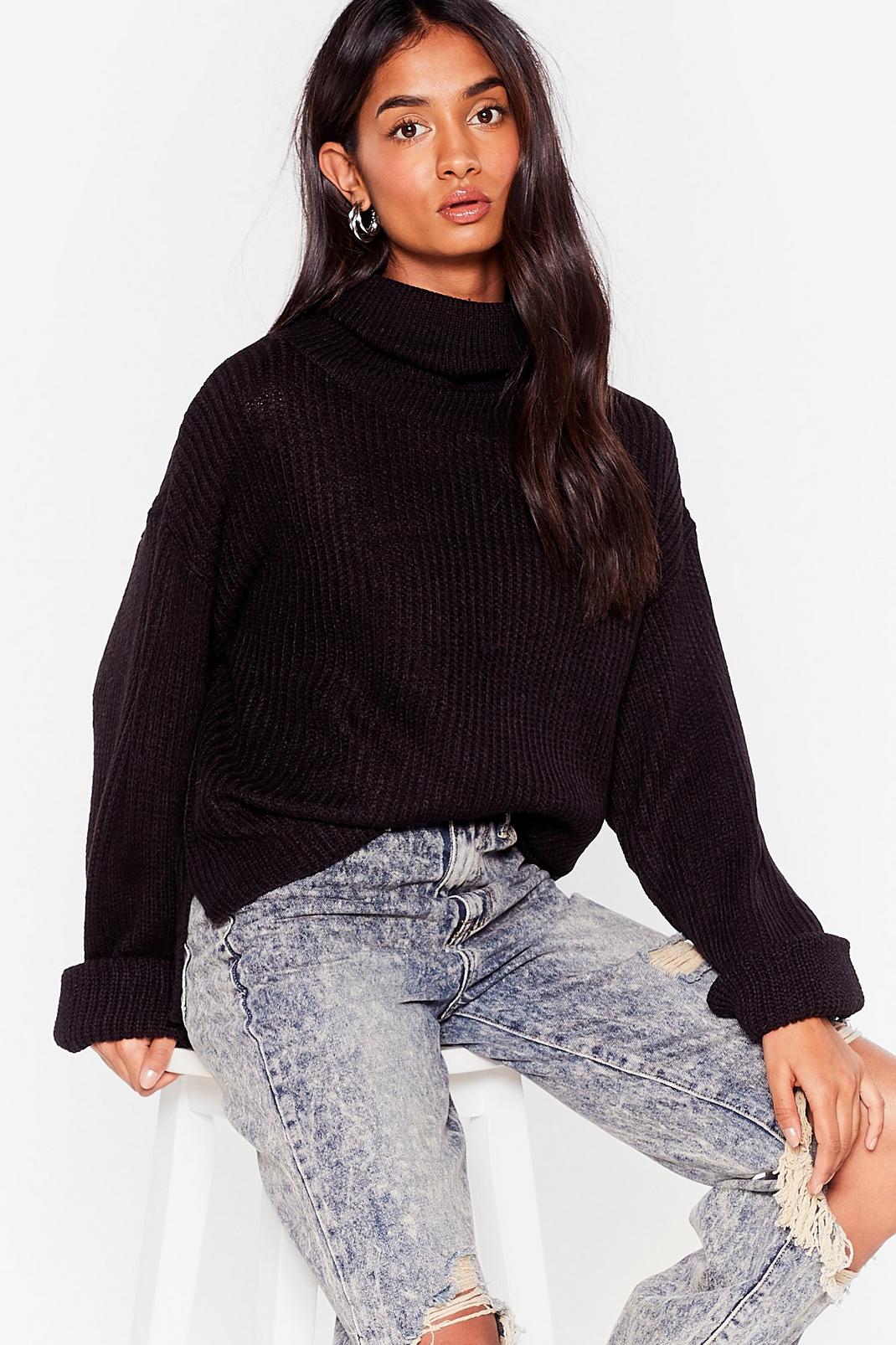 Turn Up the Music Knit Turtleneck Sweater image number 1