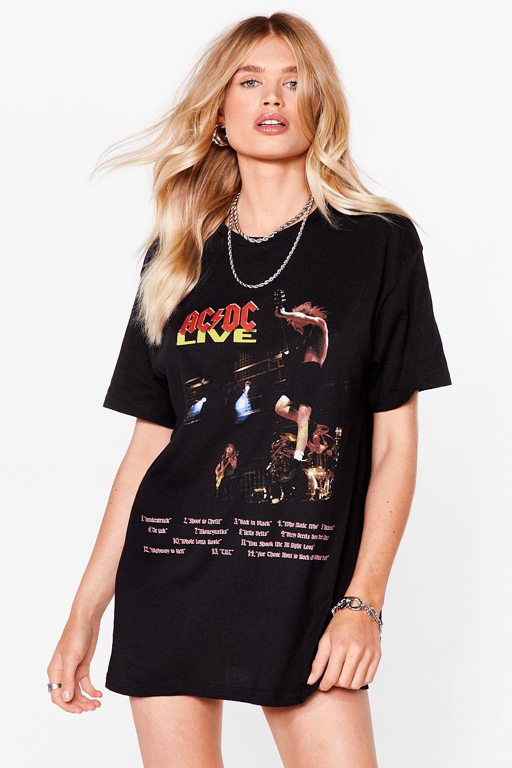 Acdc t shirt dress hotsell